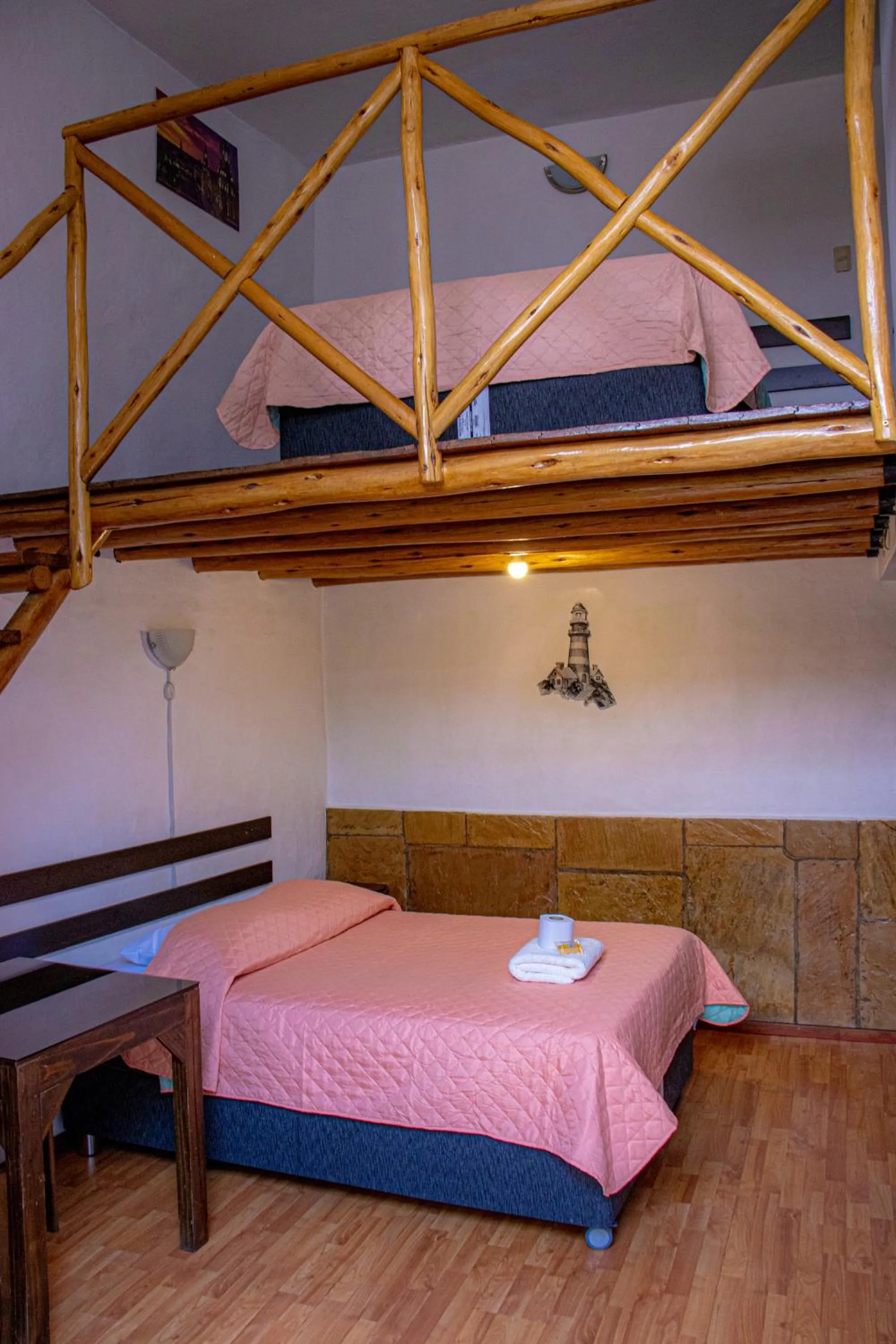 Bed in La casa de theo