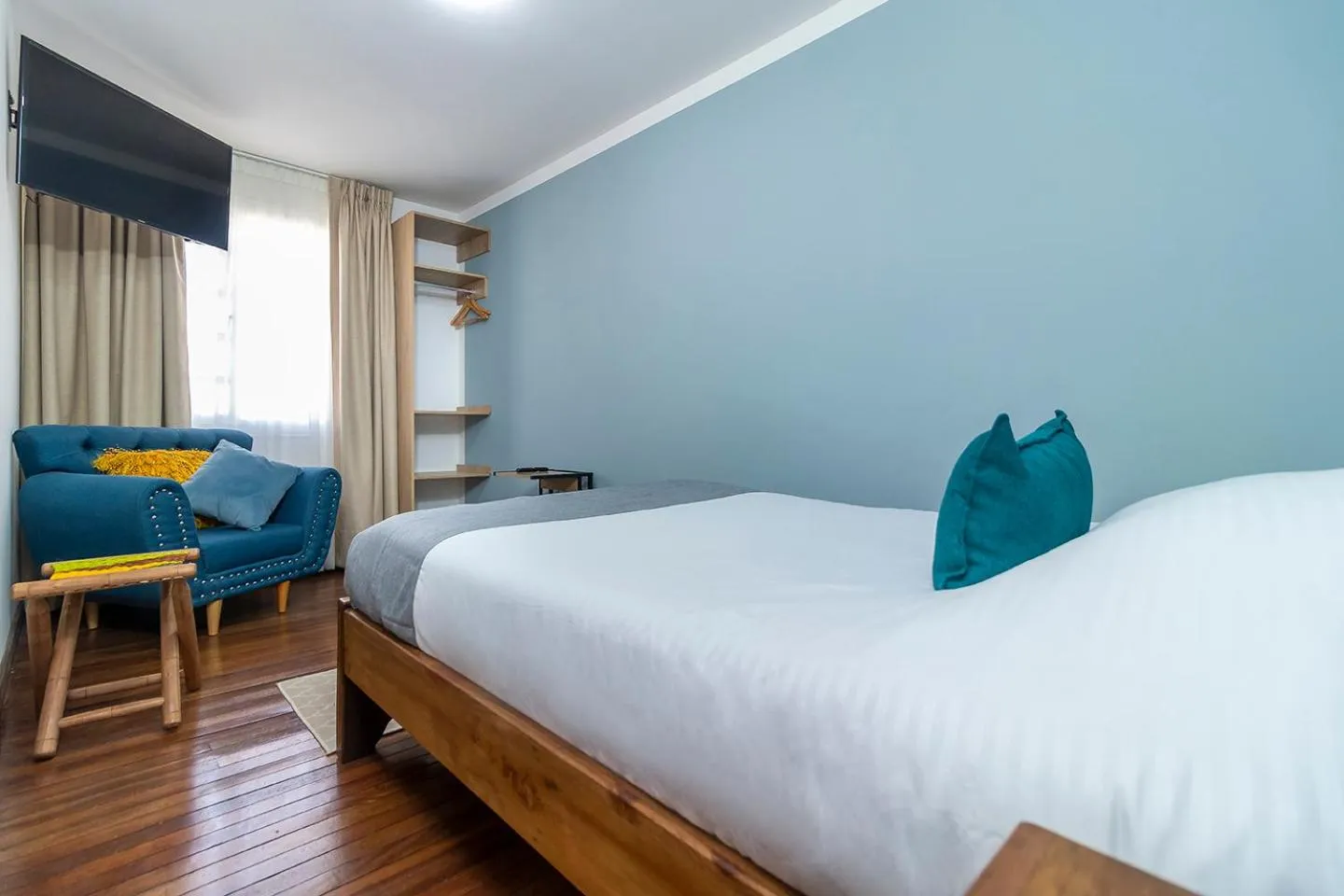 Photo of the whole room, Bed in Corazon del Molino Corferias Bogota- Embajada Americana