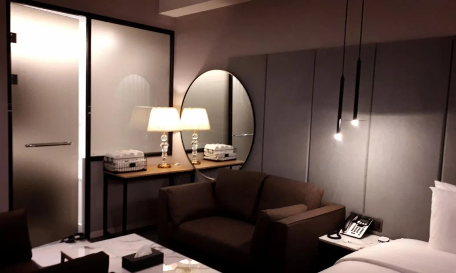 Bed in Busan Myeongji Ciel Ocean Hotel