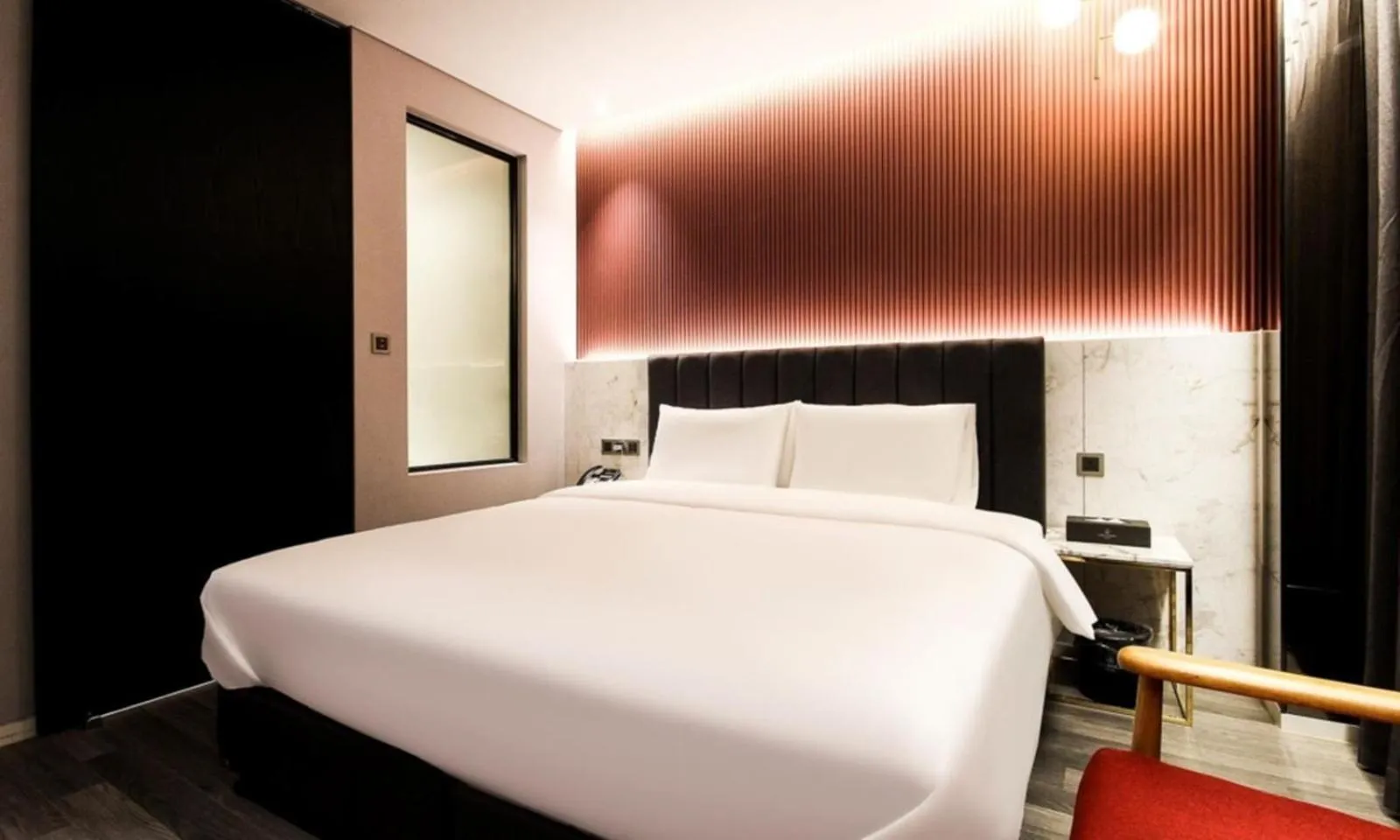 Bed in Busan Myeongji Ciel Ocean Hotel