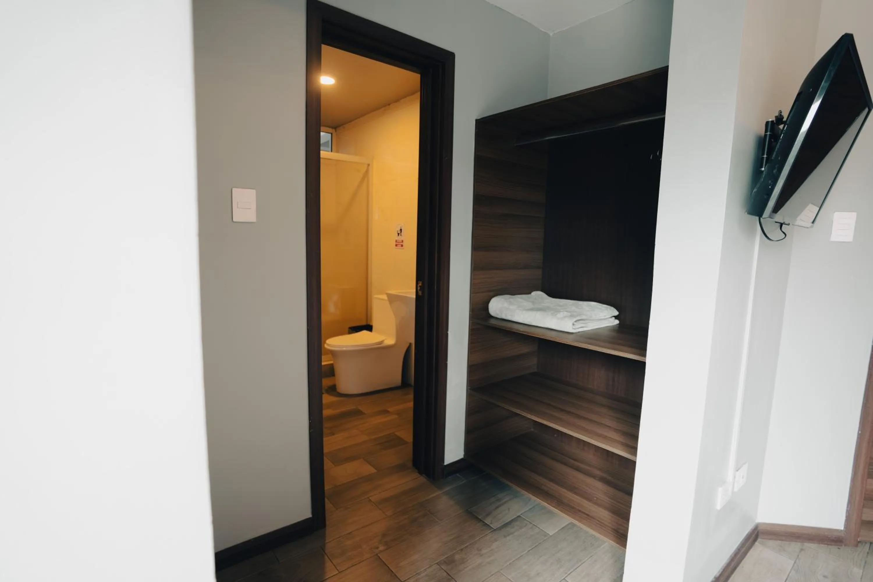 Bathroom, Bed in Hotel Villas Santander