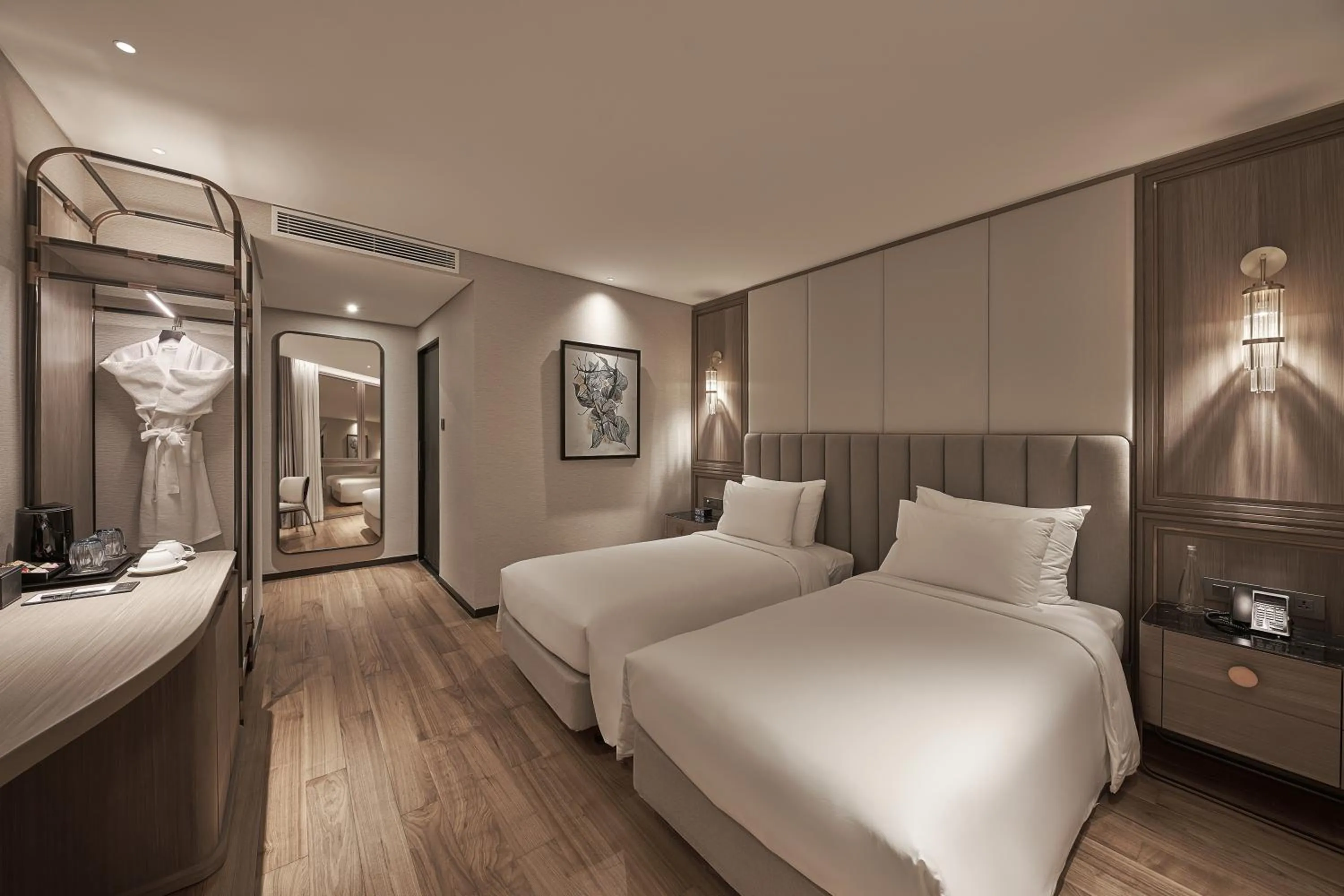 Bed in La Siesta Premium Saigon