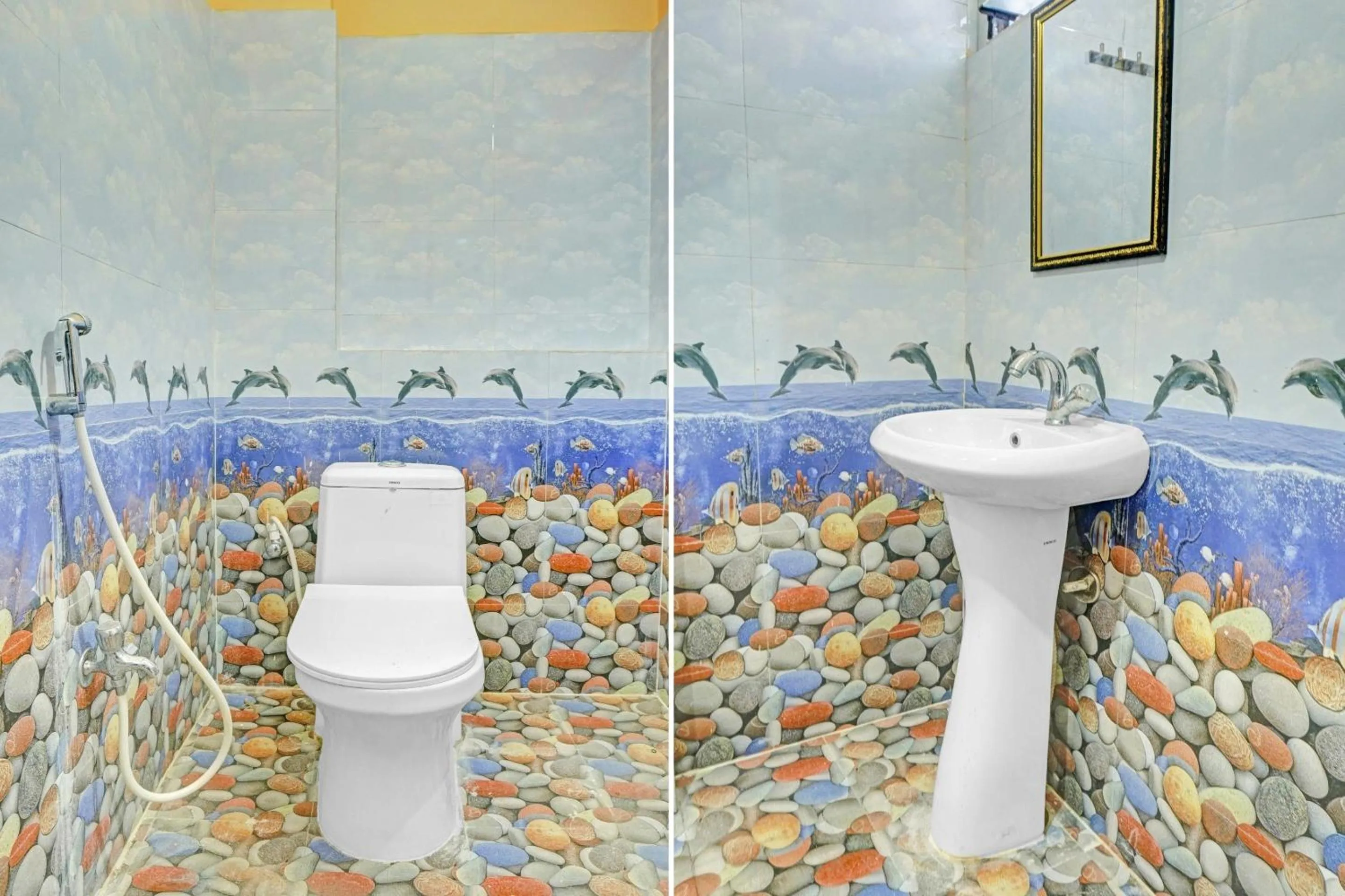 Bathroom in Hotel O Shree New Hotel Rajdhani