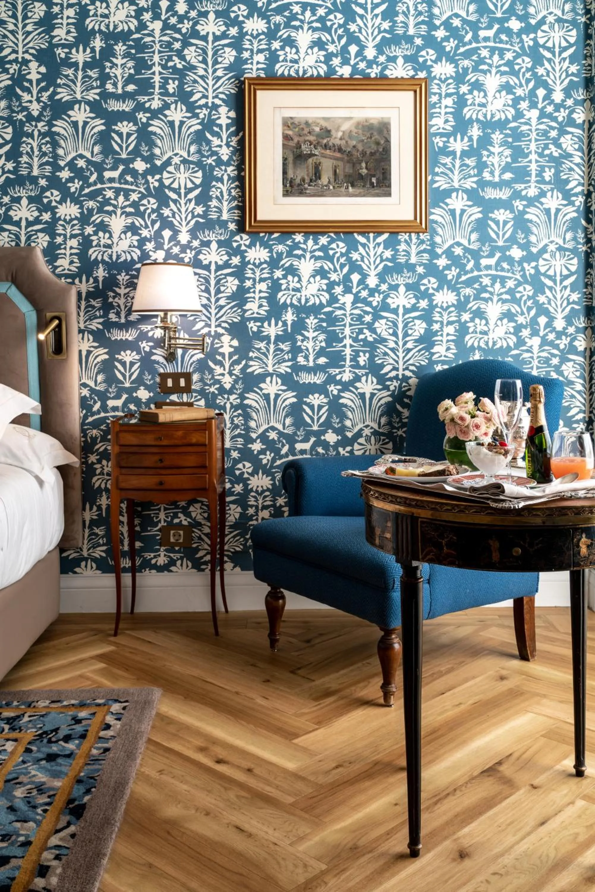 Decorative detail, Bed in Relais & Châteaux Hotel Orfila