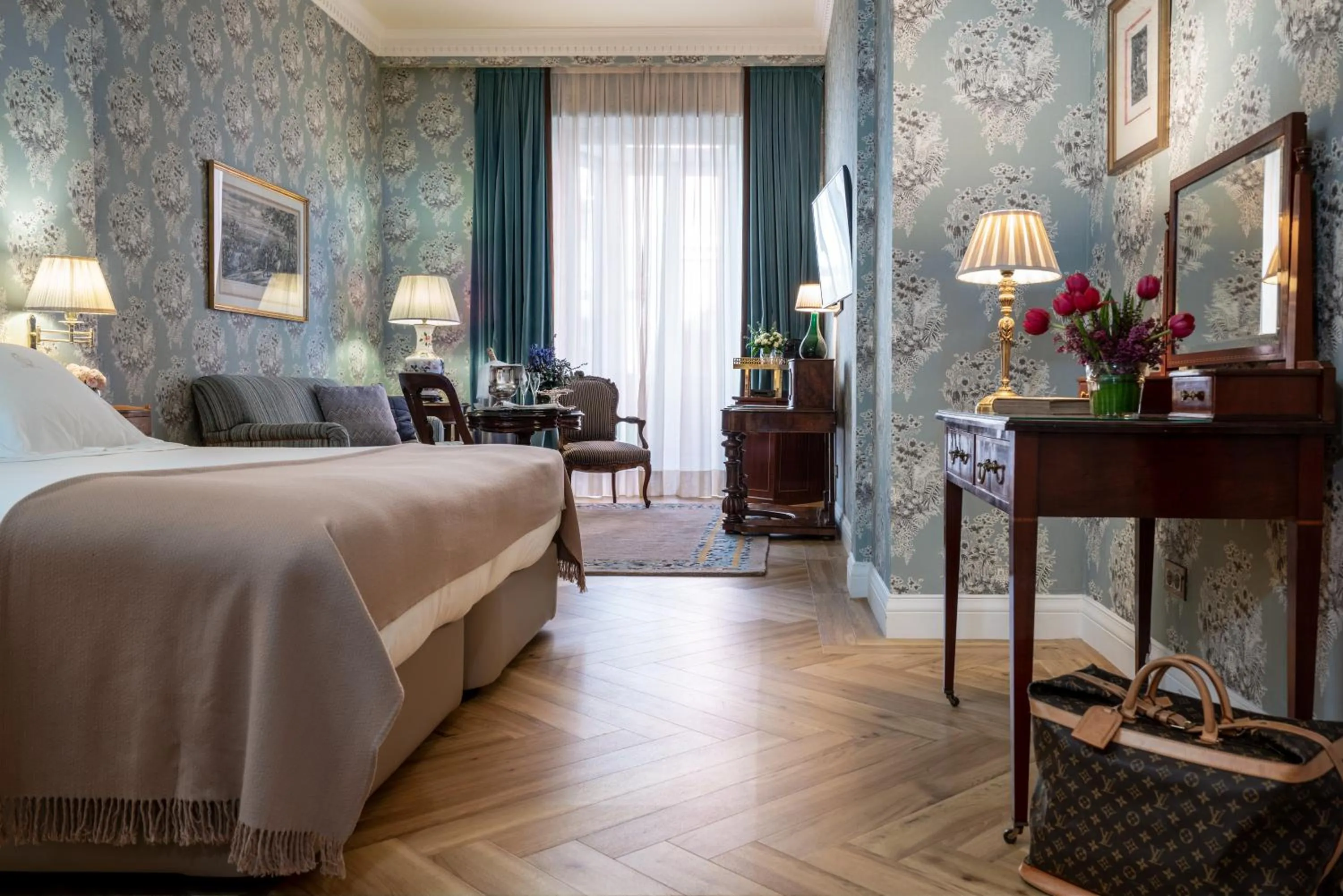 Photo of the whole room, Bed in Relais & Châteaux Hotel Orfila