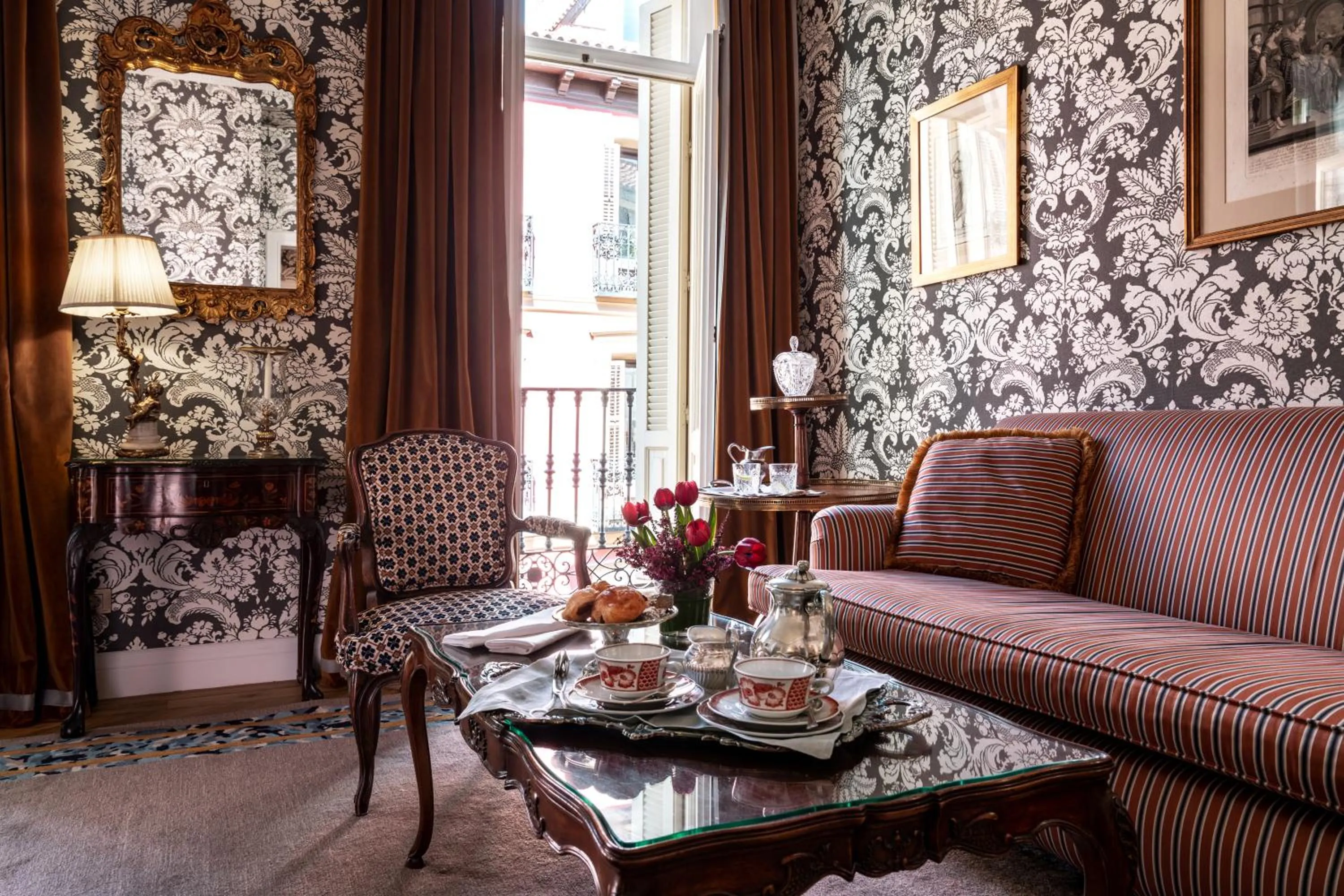Seating area in Relais & Châteaux Hotel Orfila