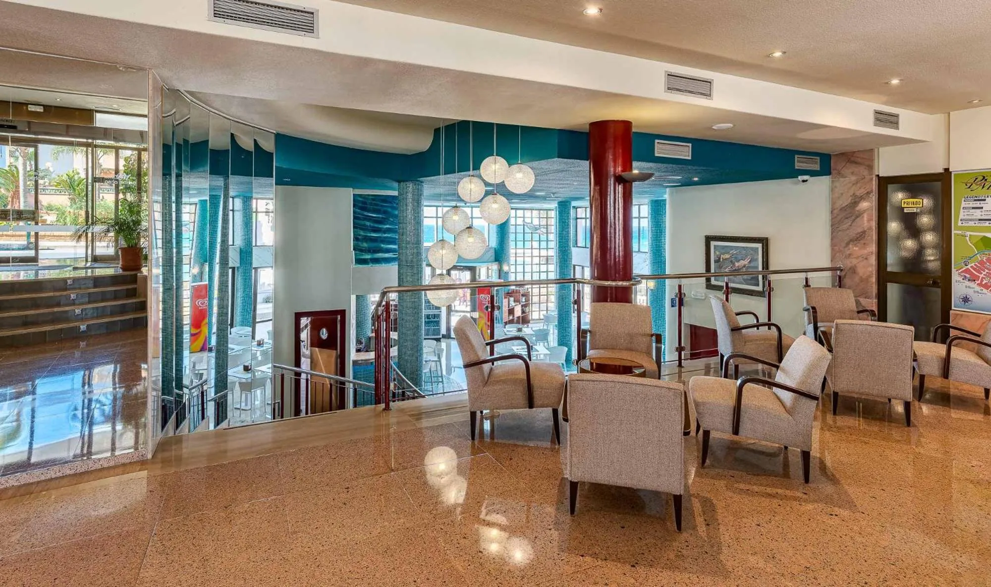Lobby or reception in Perla Marina