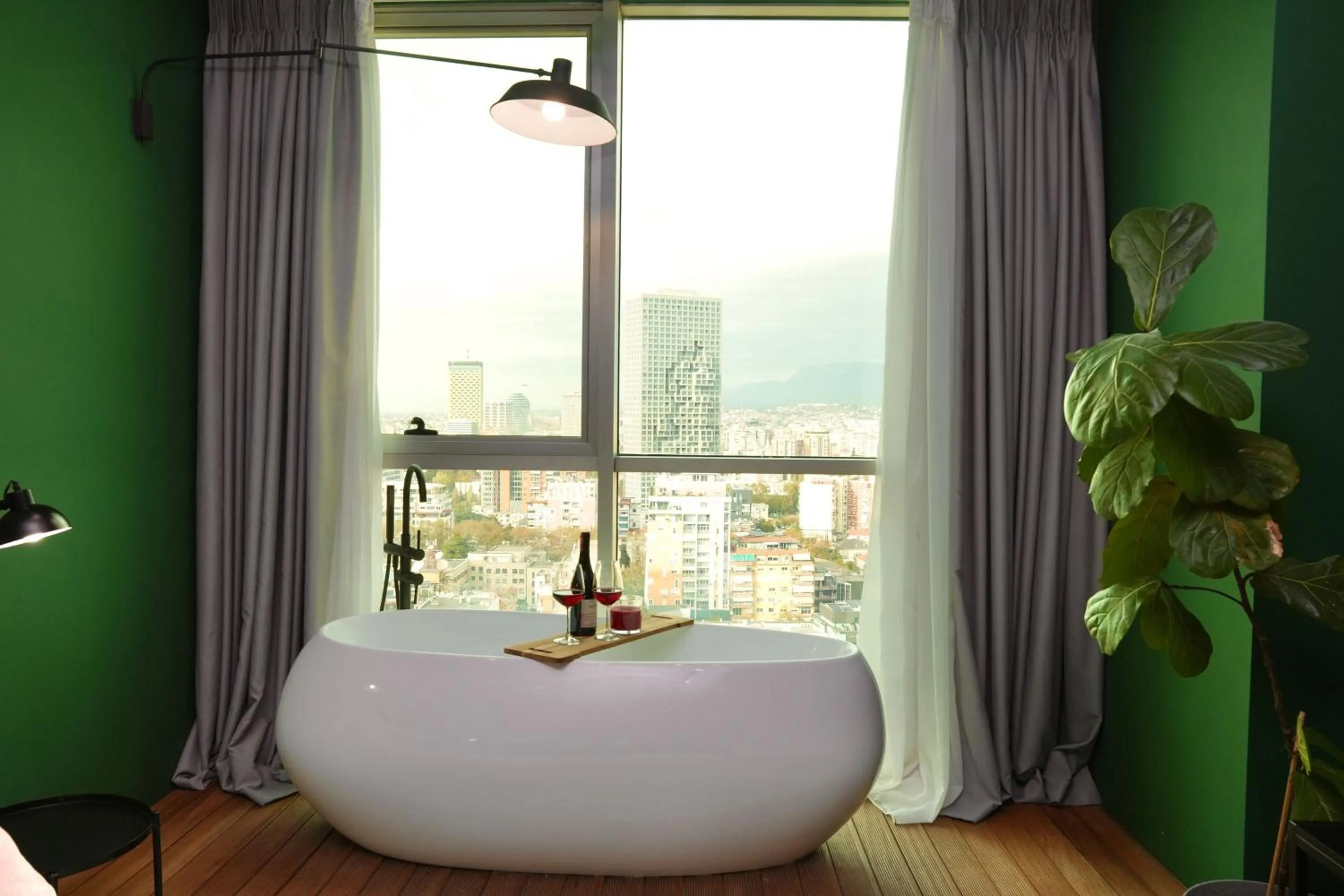 View (from property/room), Bed in Ambassador Skyline Apartments