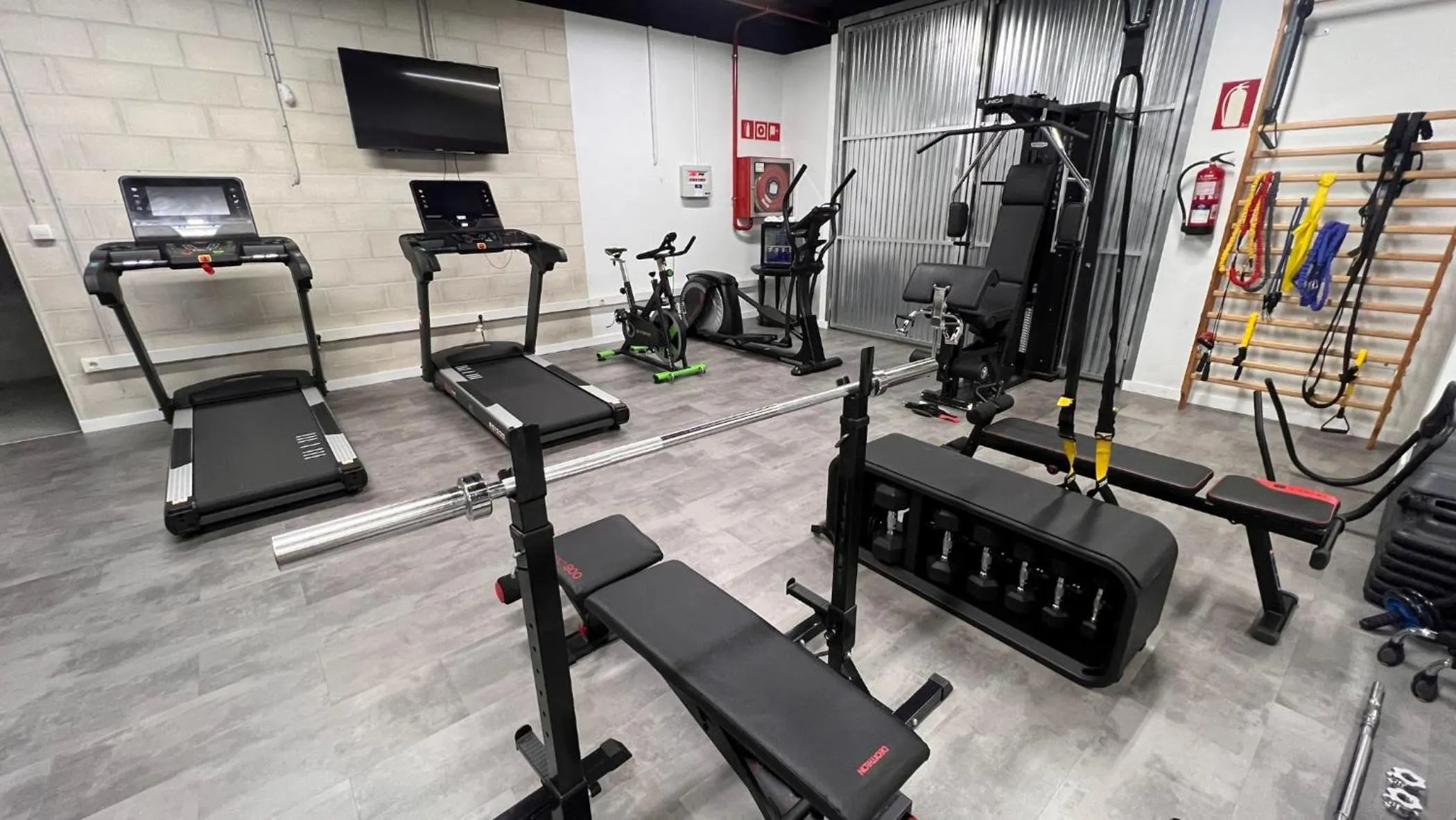 Fitness centre/facilities in Oca Puerta del Camino Hotel