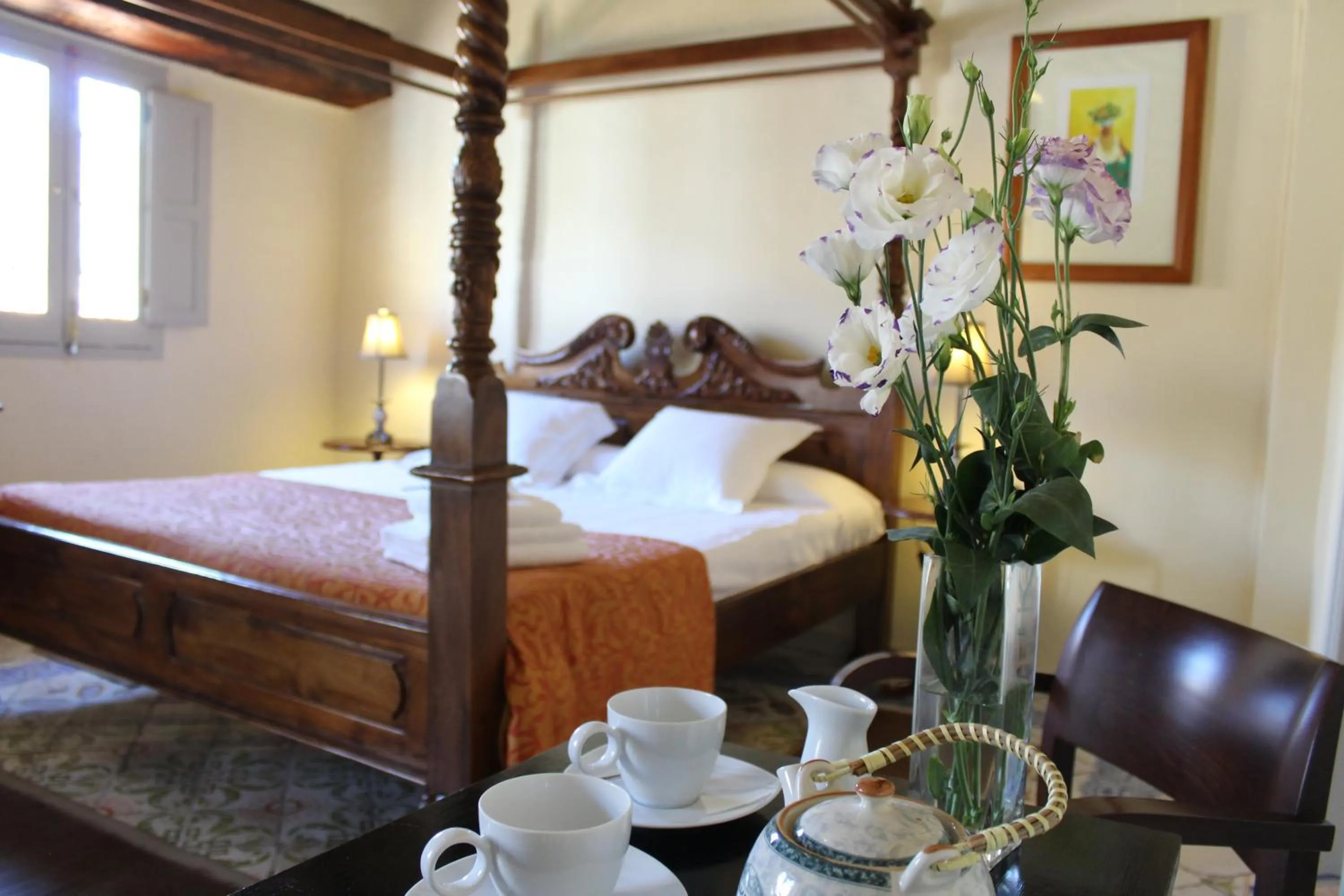 Bed in Art Boutique Hotel Chamarel