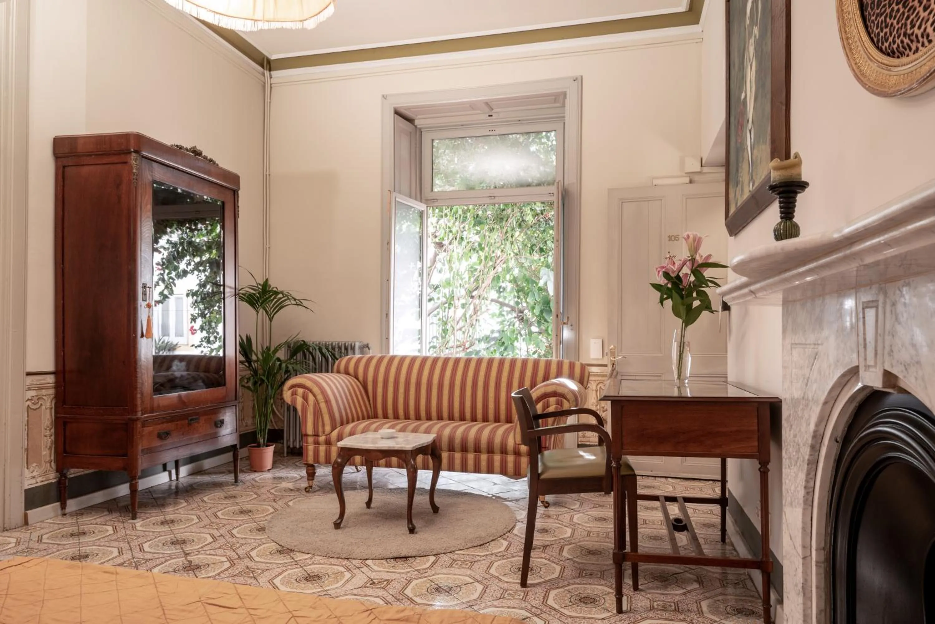 Living room in Art Boutique Hotel Chamarel