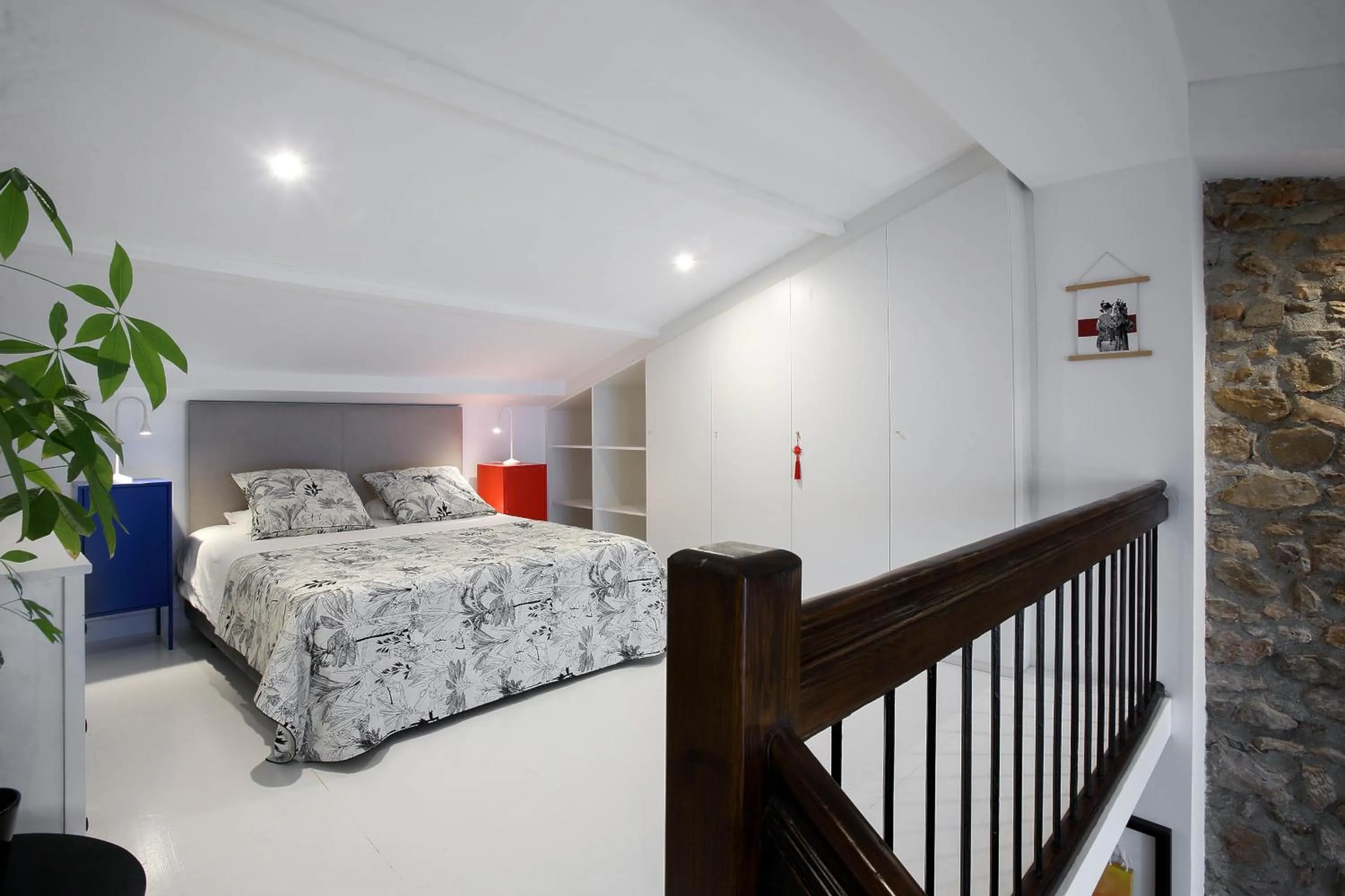 Bed in Art Boutique Hotel Chamarel