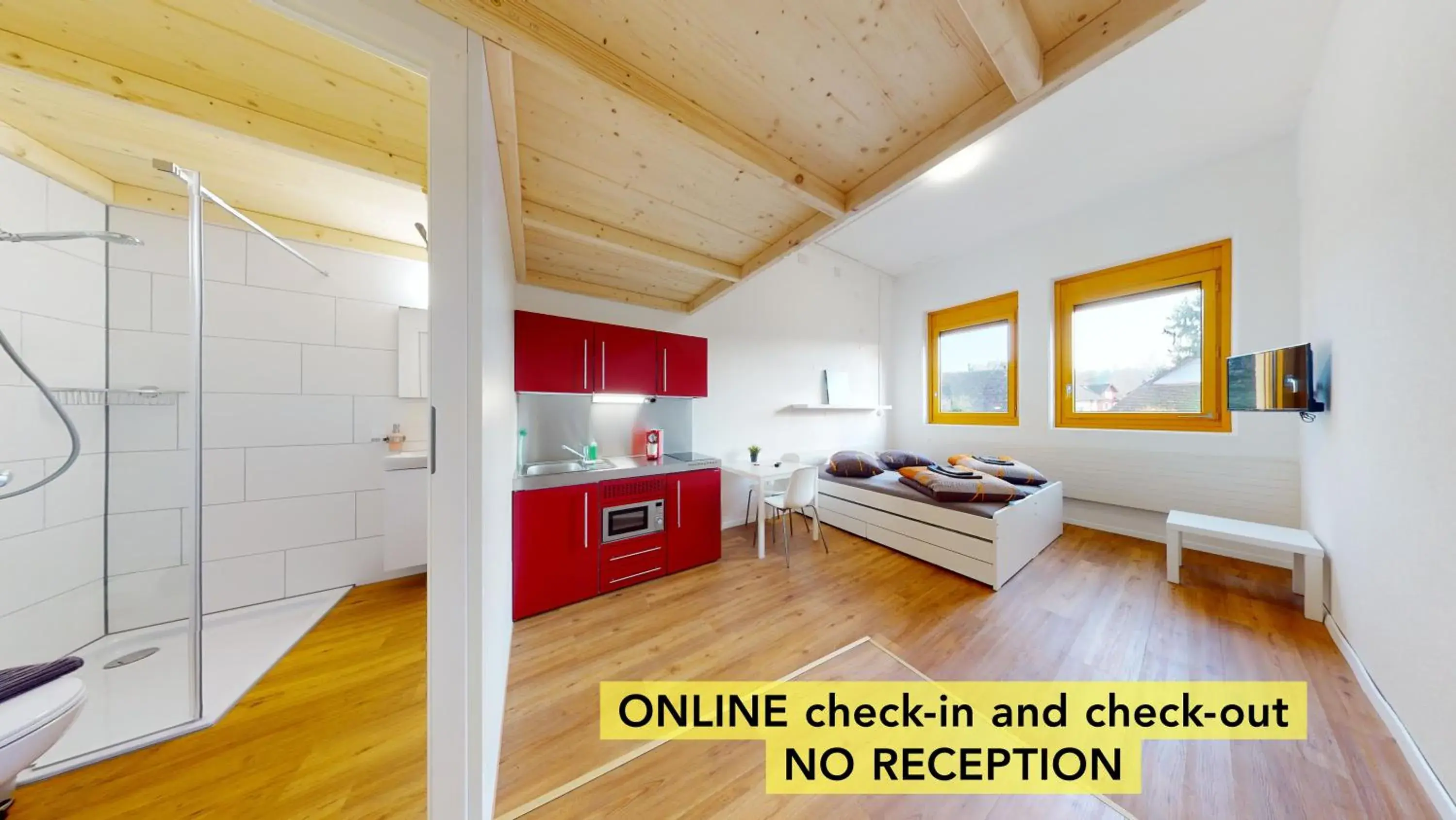 Economy Double Studio in Anstatthotel Affoltern am Albis - self-check-in Economy Double Studio in Anstatthotel Affoltern am Albis - self-check-in