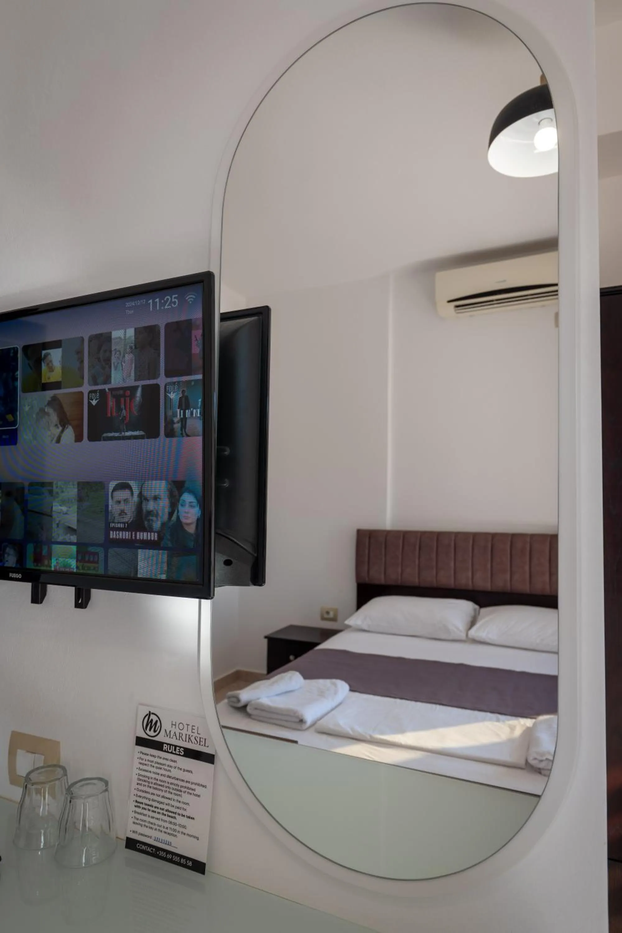 TV and multimedia, Bed in Mariksel HOTEL
