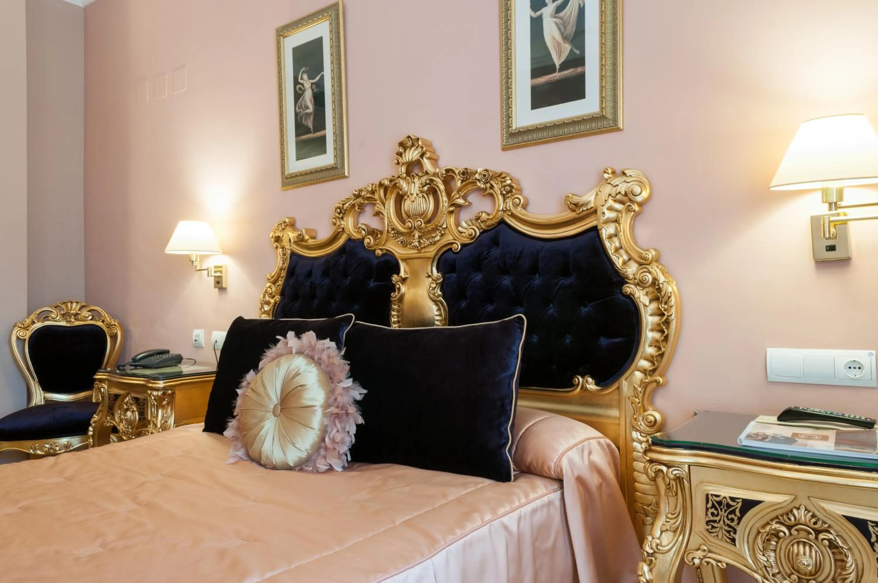 Decorative detail, Bed in Adriano Boutique Sevilla