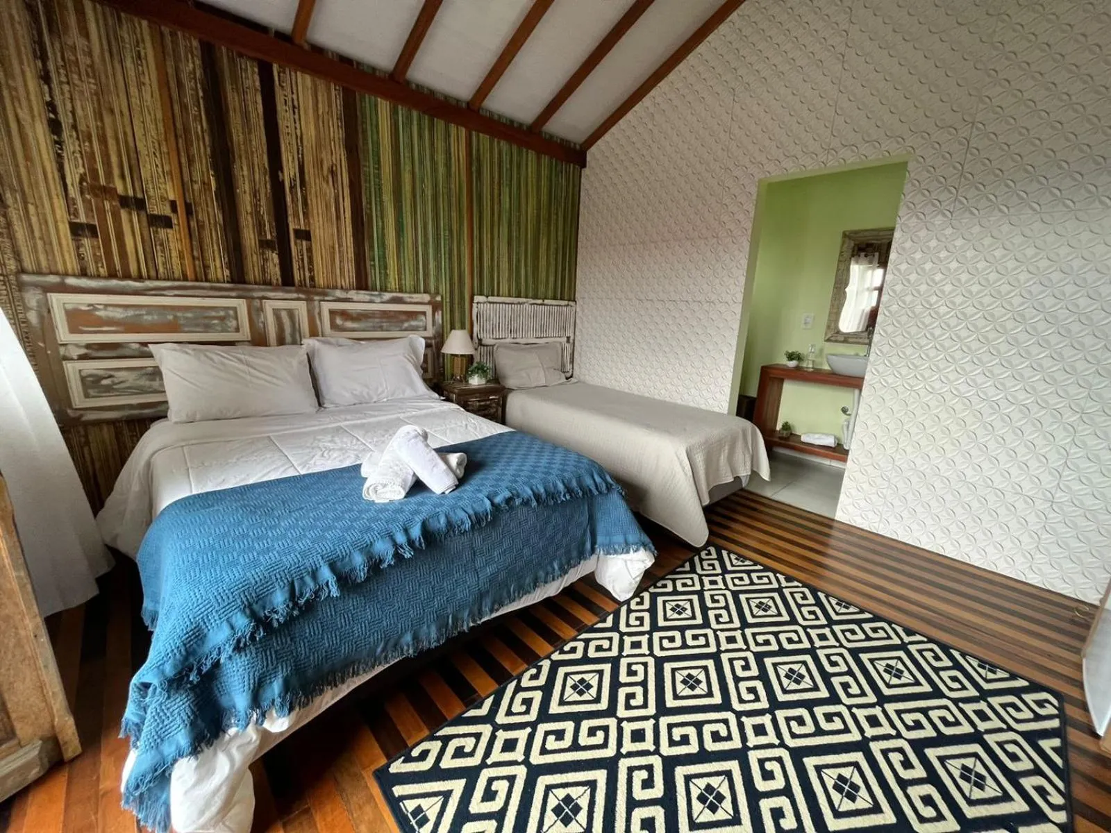 Bed in Eco Mirante Hotel