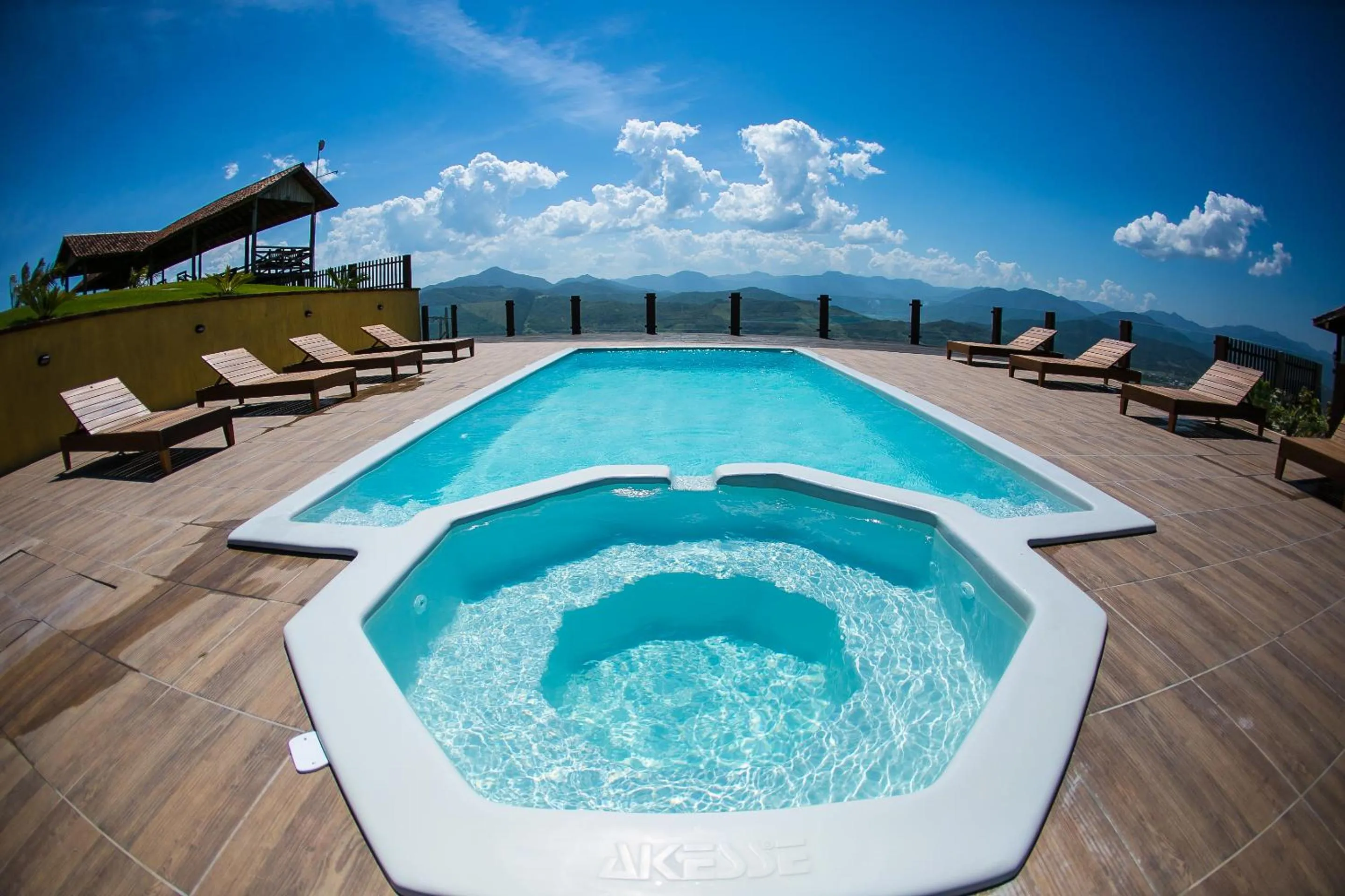 Pool view in Eco Mirante Hotel