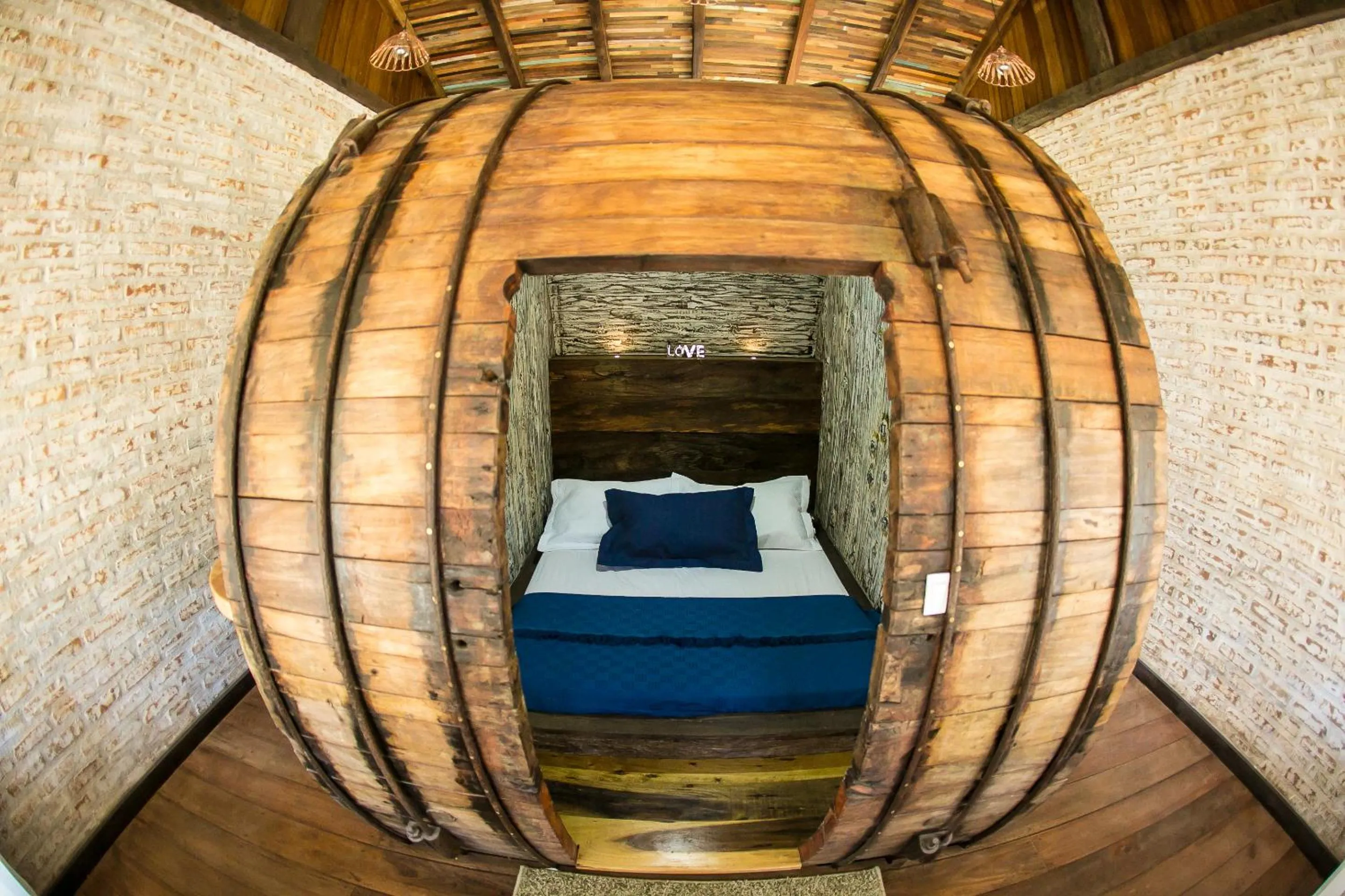 Bed in Eco Mirante Hotel