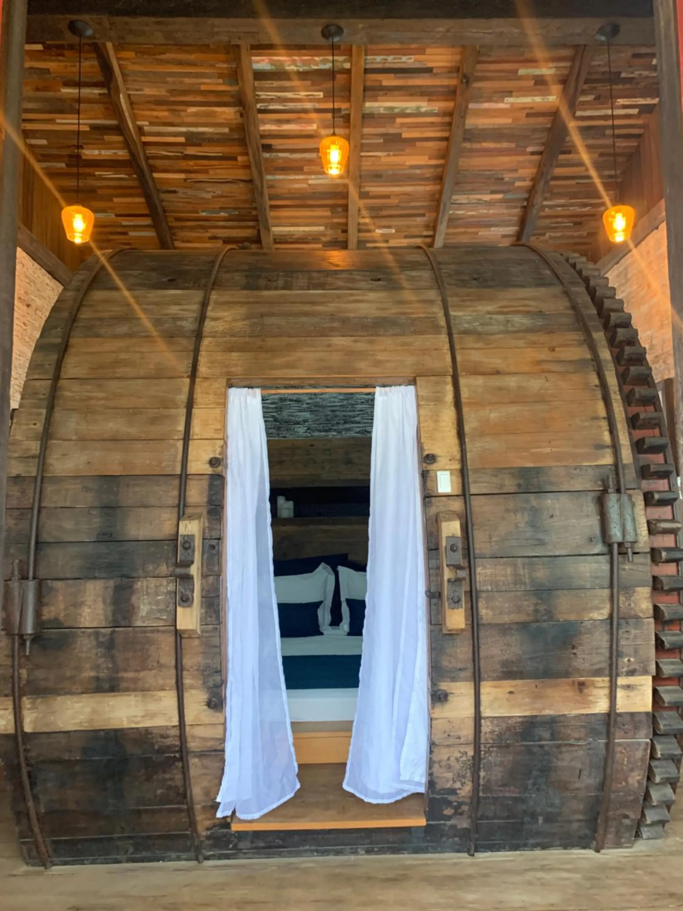 Bed in Eco Mirante Hotel