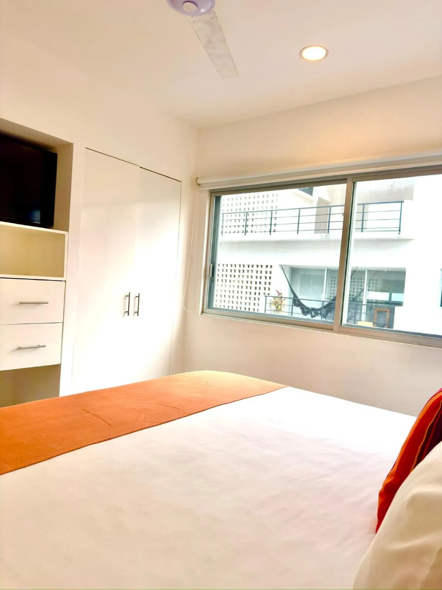 Bed in Papaya Condo Acapulco Diamante -Solo Adultos