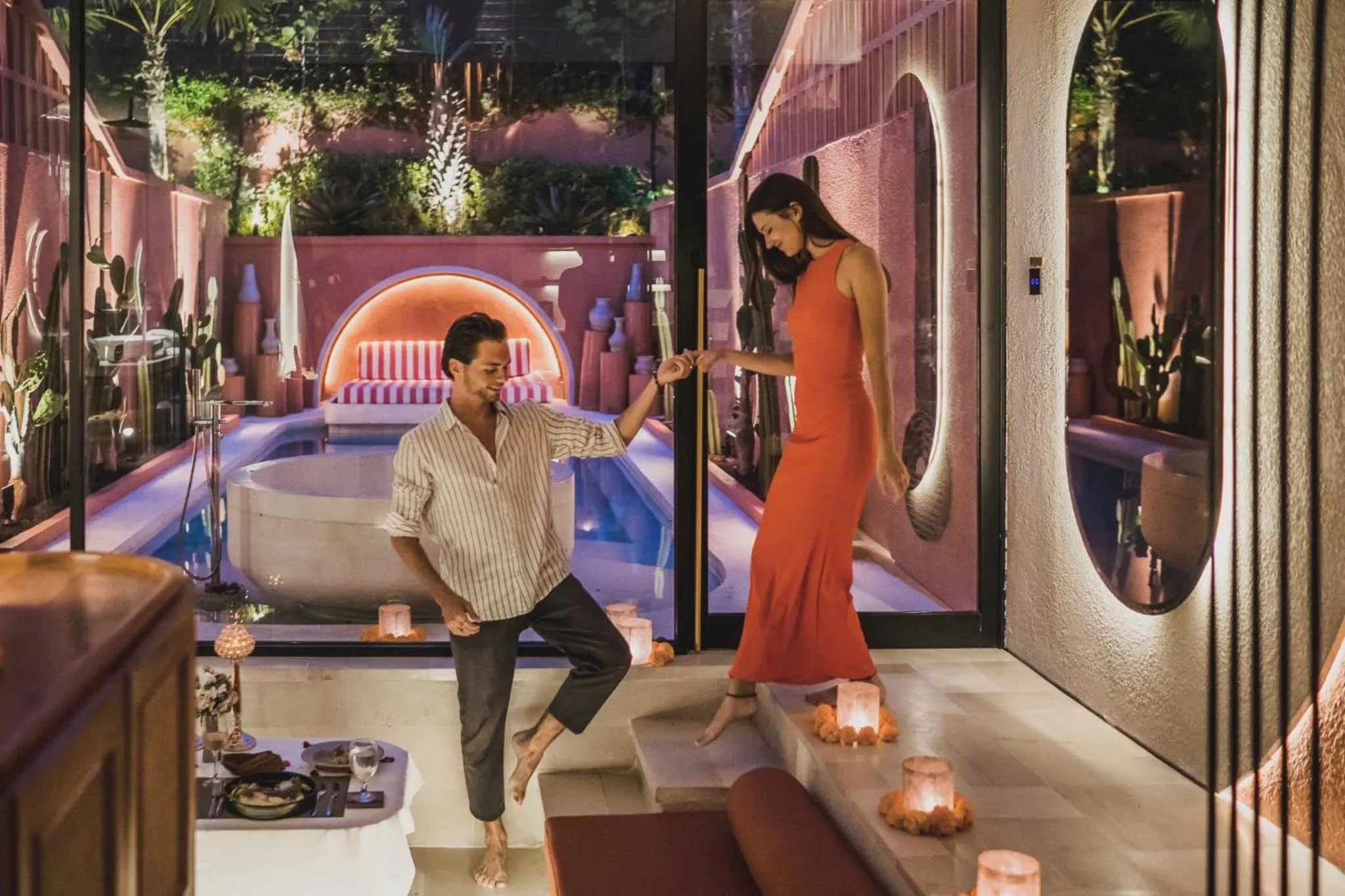 Dining area in Cyrus Villa Seminyak by Ini Vie Hospitality