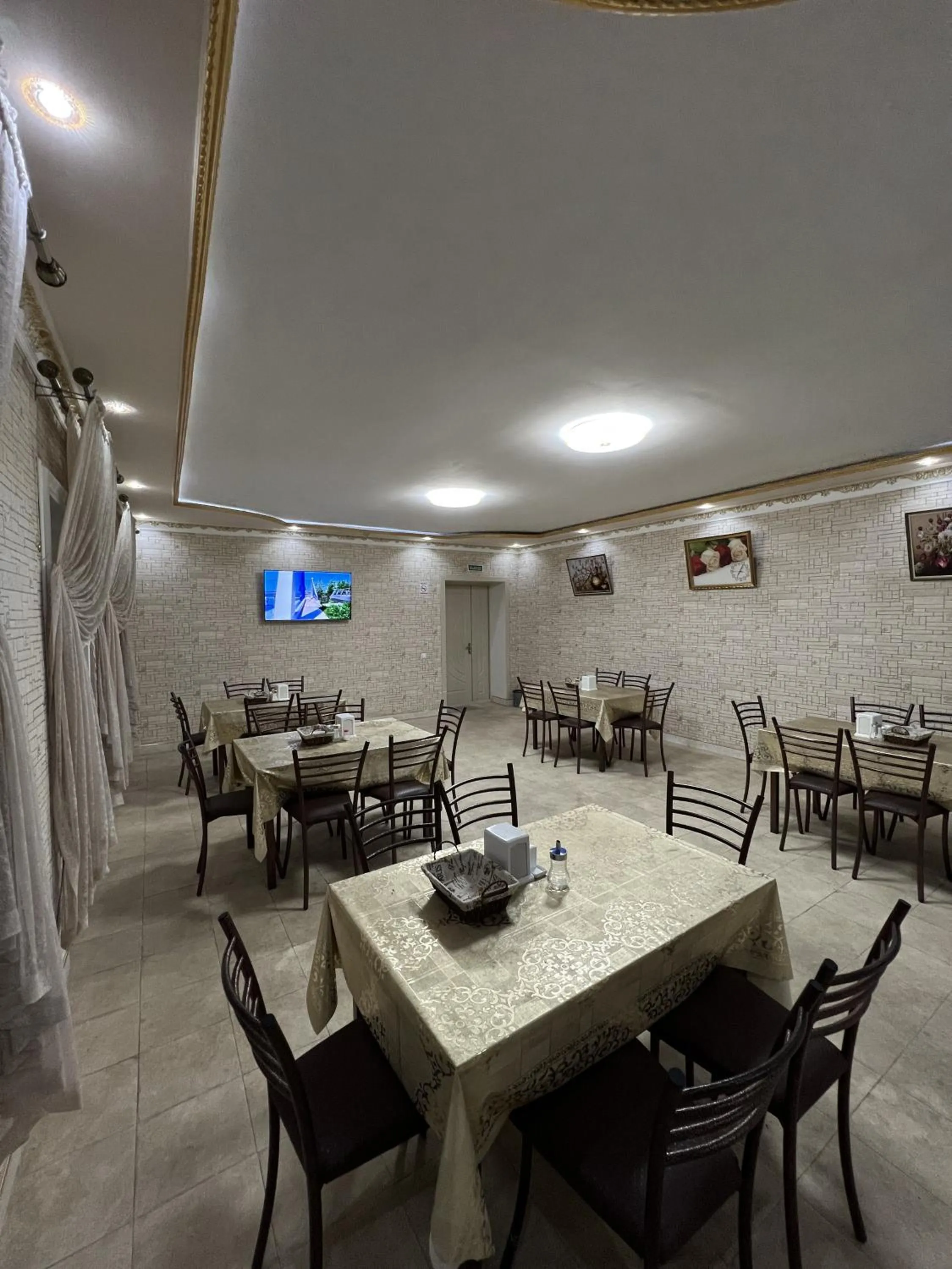 Dining area in Diyora Hostel