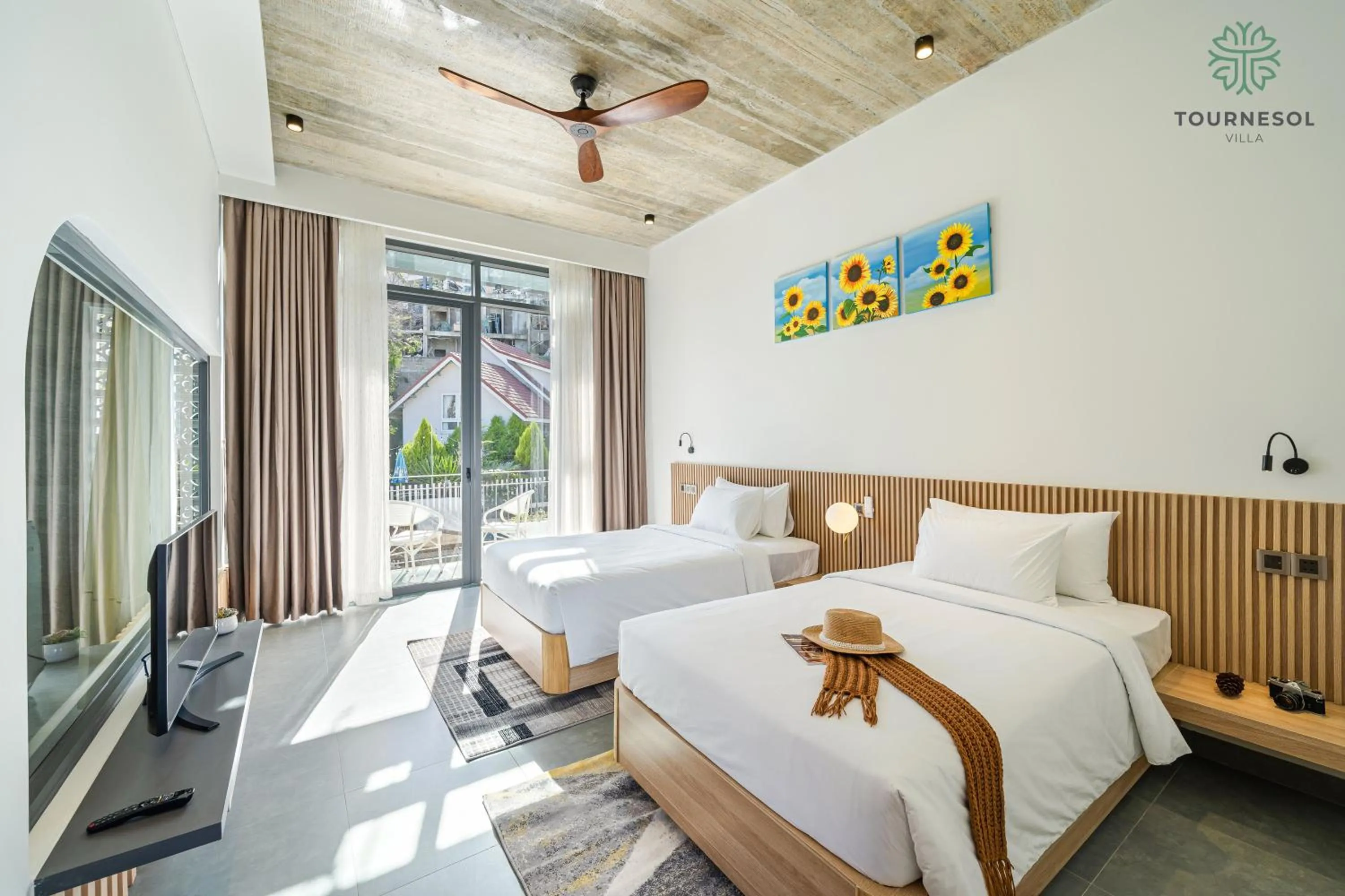 Bed in Tournesol Villa Dalat