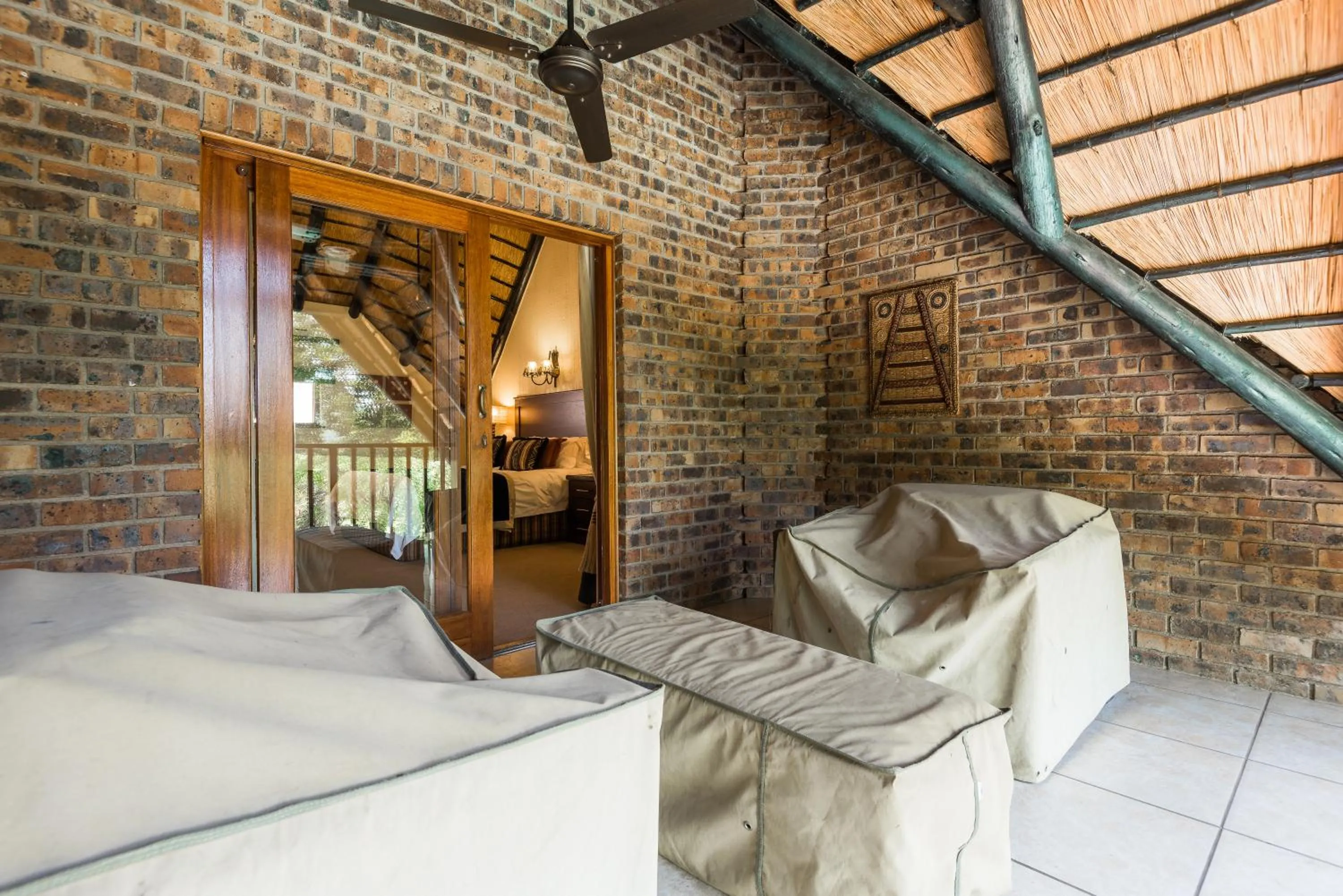 Patio in Kruger Park Lodge Unit No 521 with Private Pool