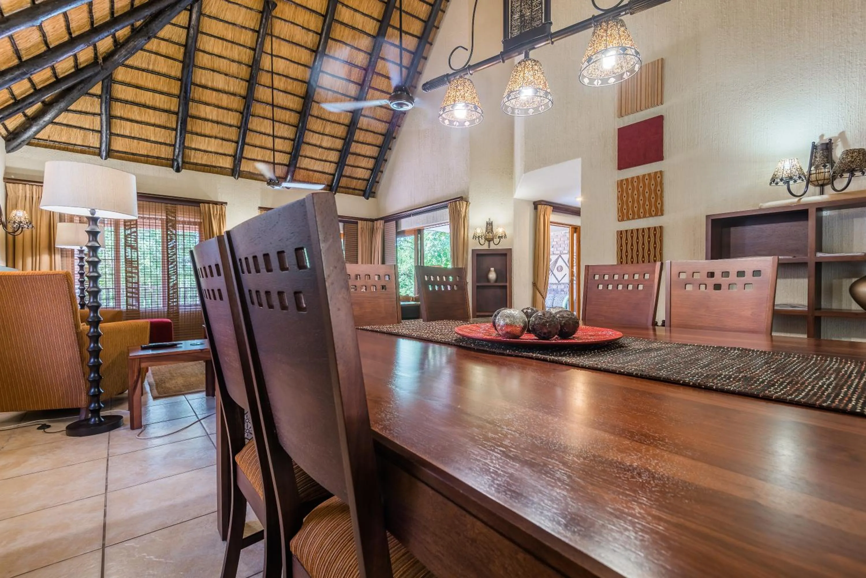 Dining area in Kruger Park Lodge Unit No 521 with Private Pool