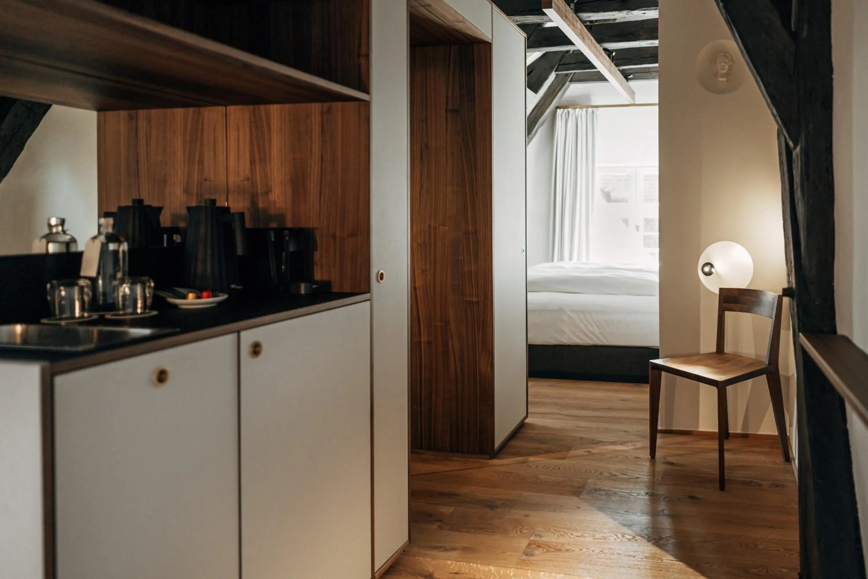 Photo of the whole room, Bed in Bootshaus Amberg