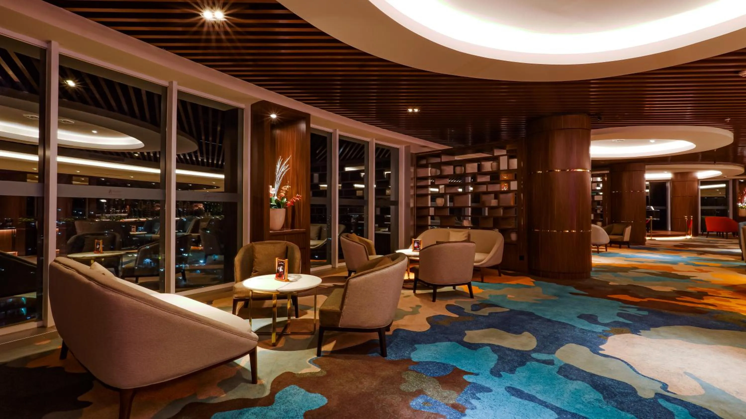 Seating area in FUGO Hotel Samarinda