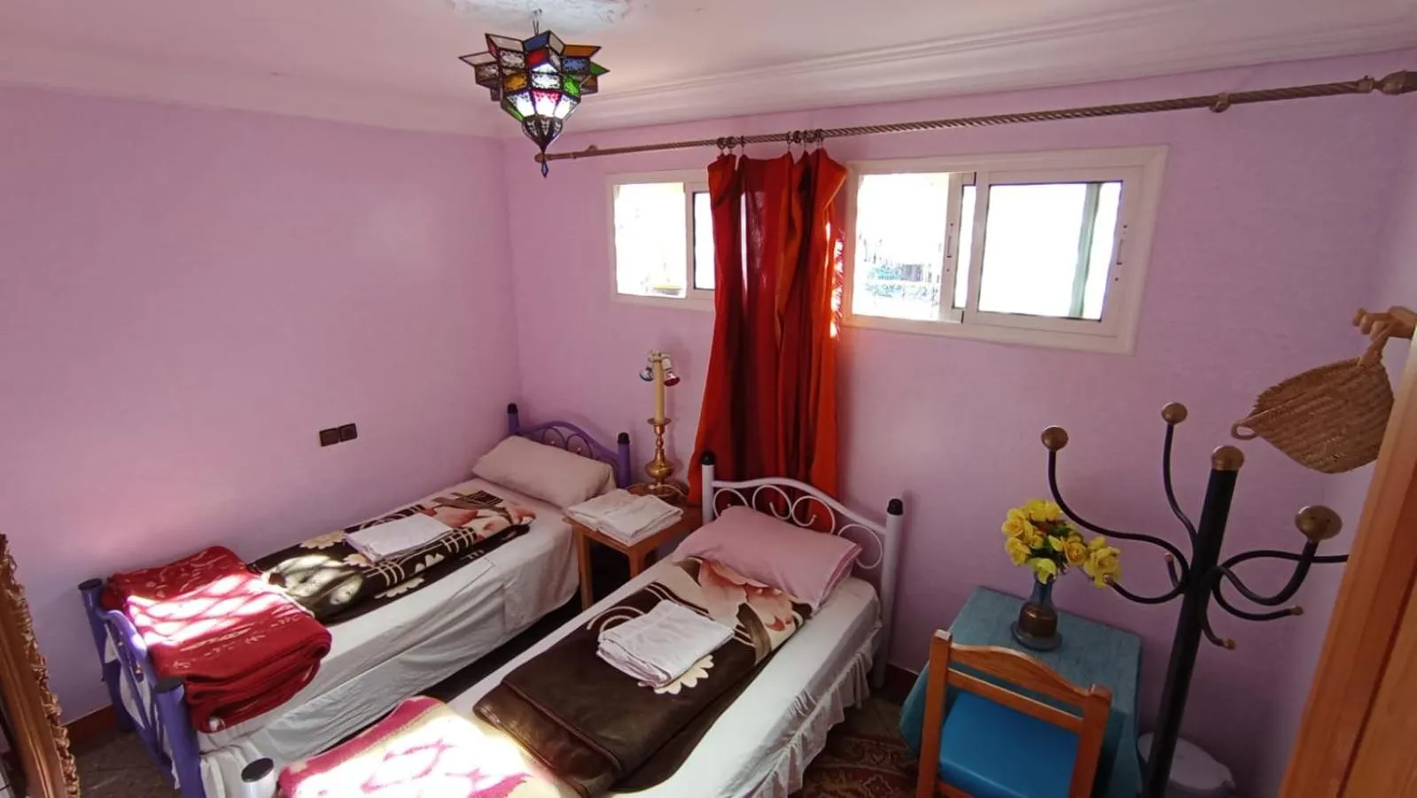 Bed in Hôtel Restaurant BOUGAFER