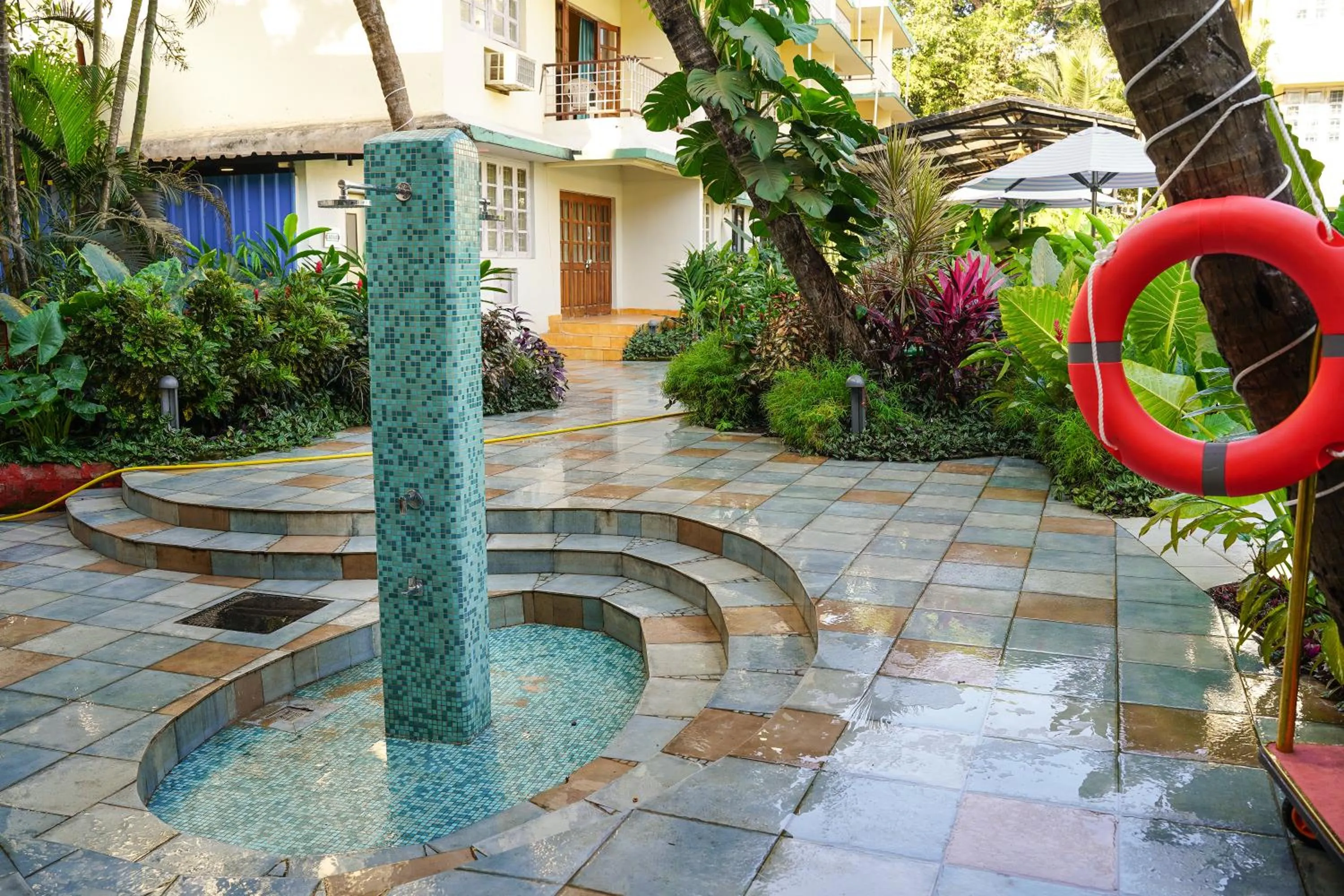 Pool view in Indie Stays Goa