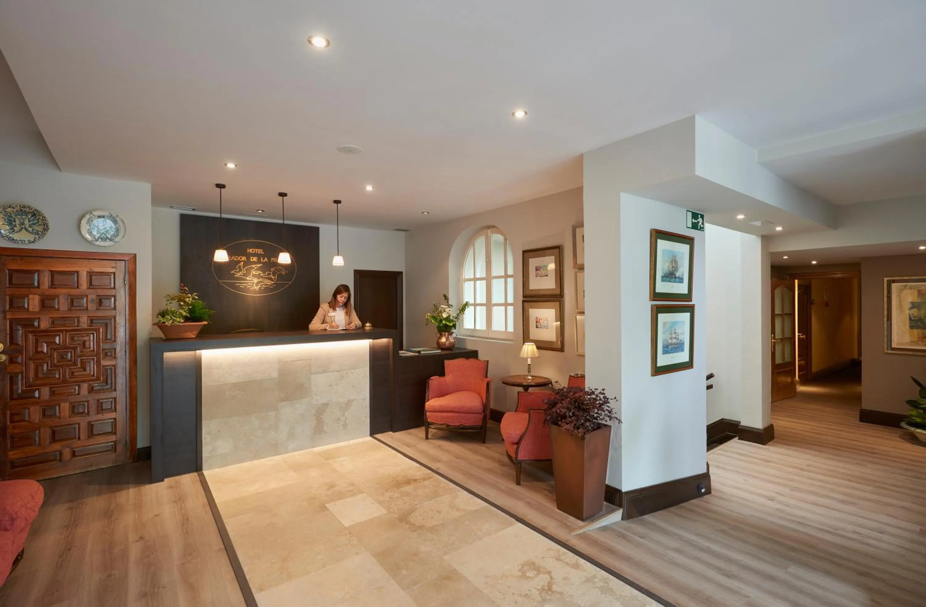 Lobby or reception in Hotel Mirador de La Franca