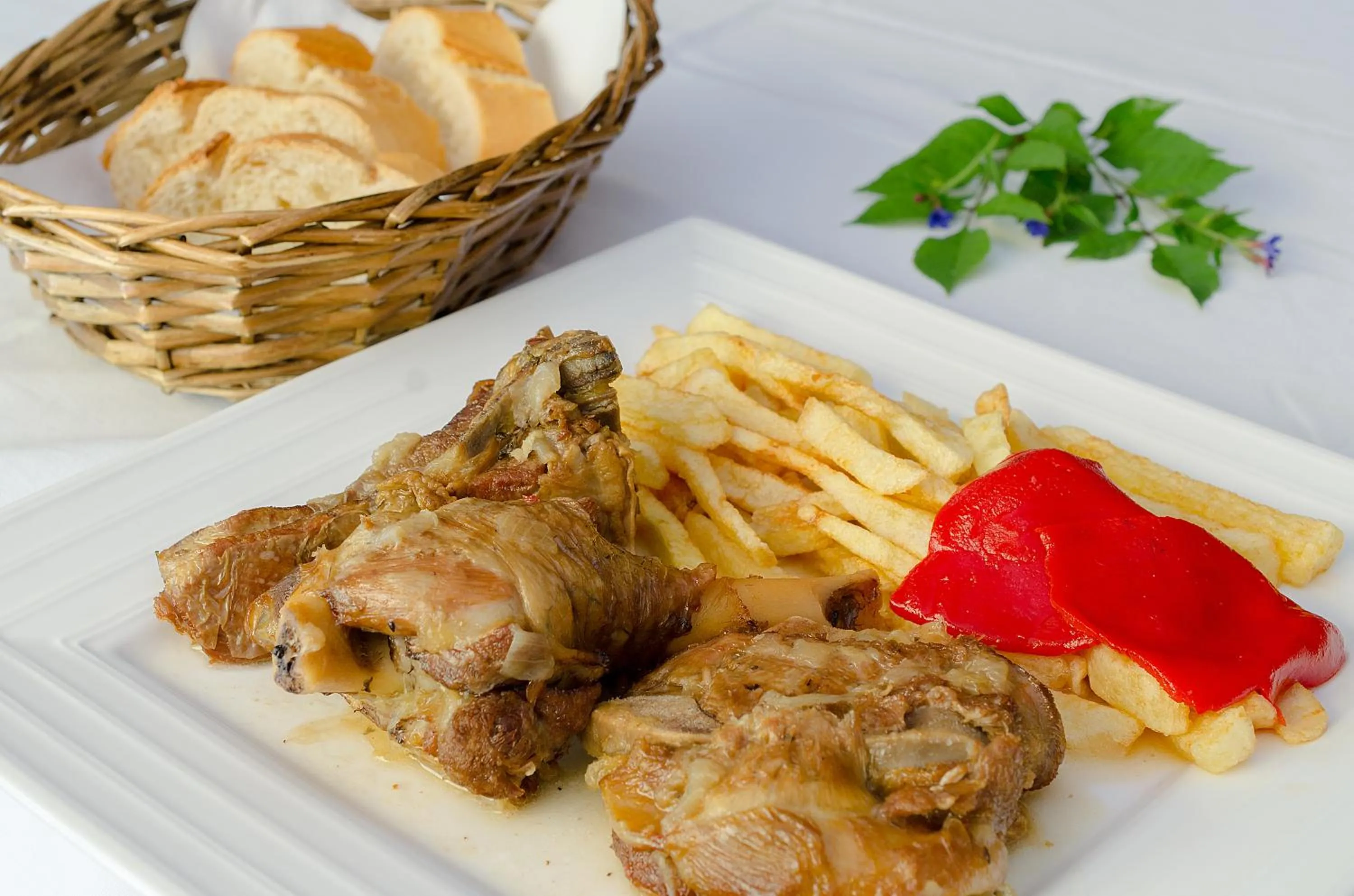 Food close-up in Arcea Mirador de Cabrales