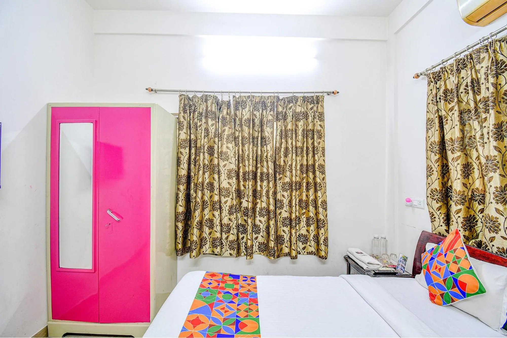 Bed in FabHotel Moon Residency