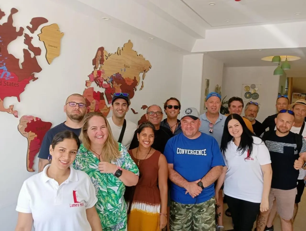 group of guests in Lamera Hotel