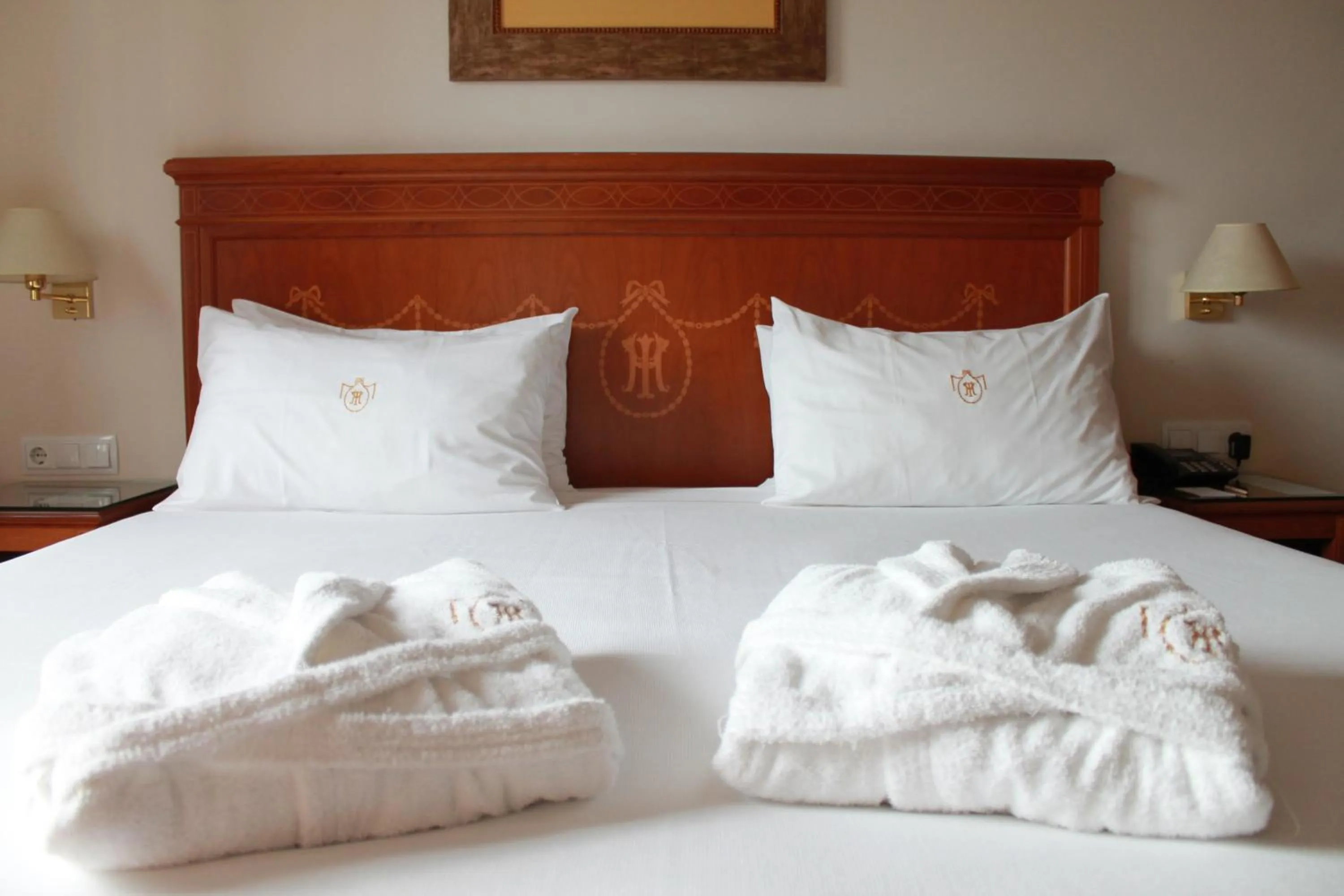 Bed in Hotel Inglaterra