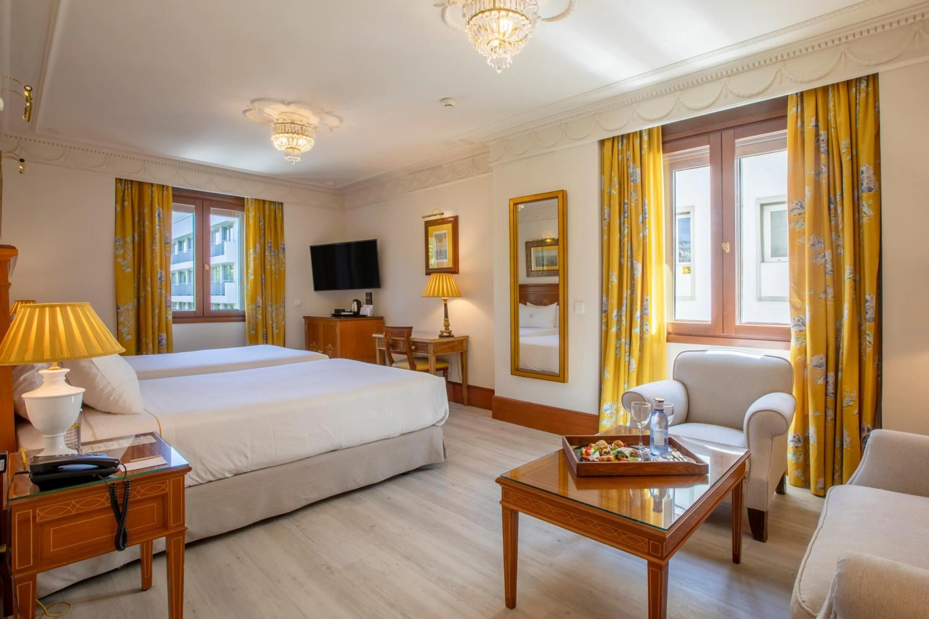 Bed in Hotel Inglaterra