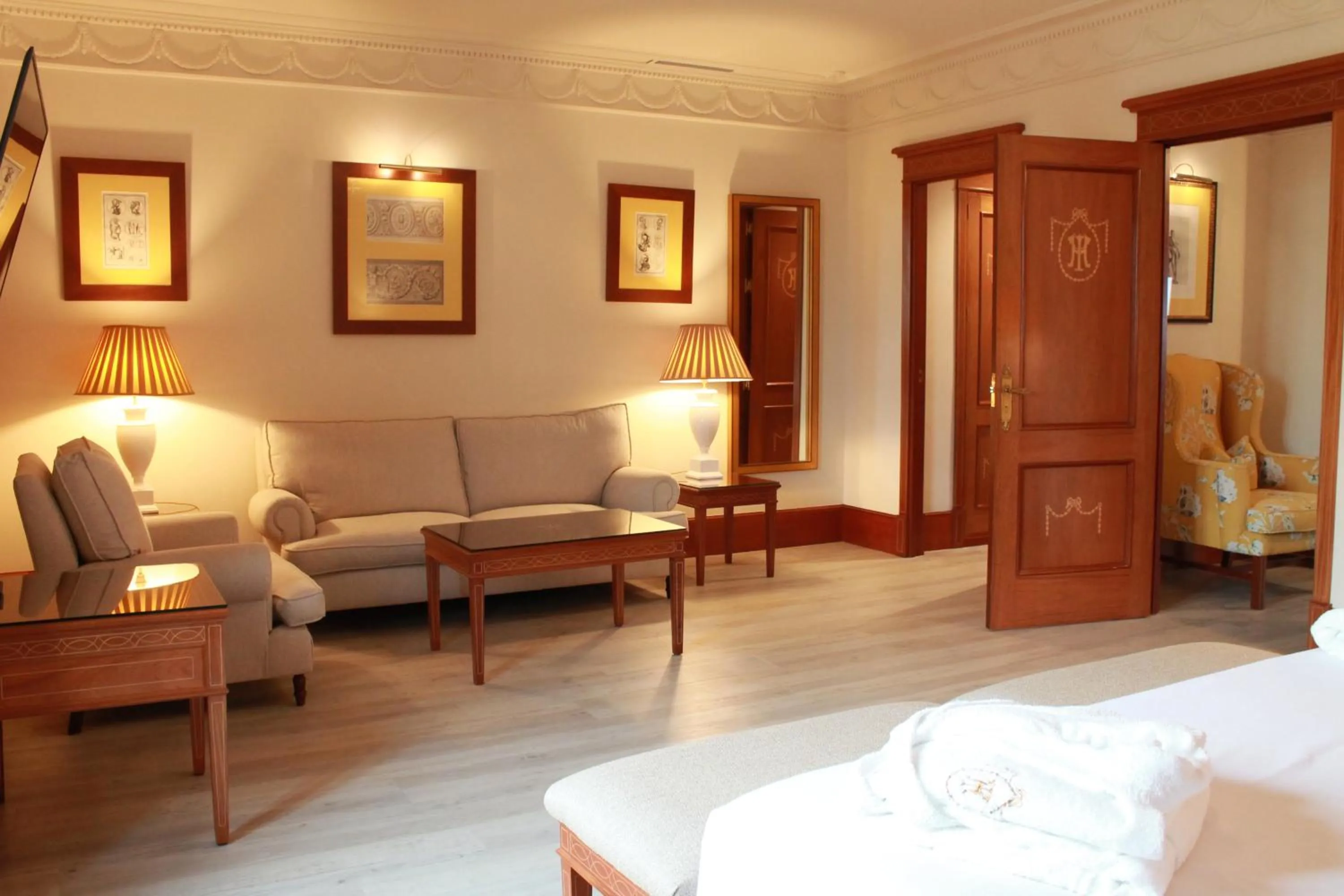 Bed in Hotel Inglaterra