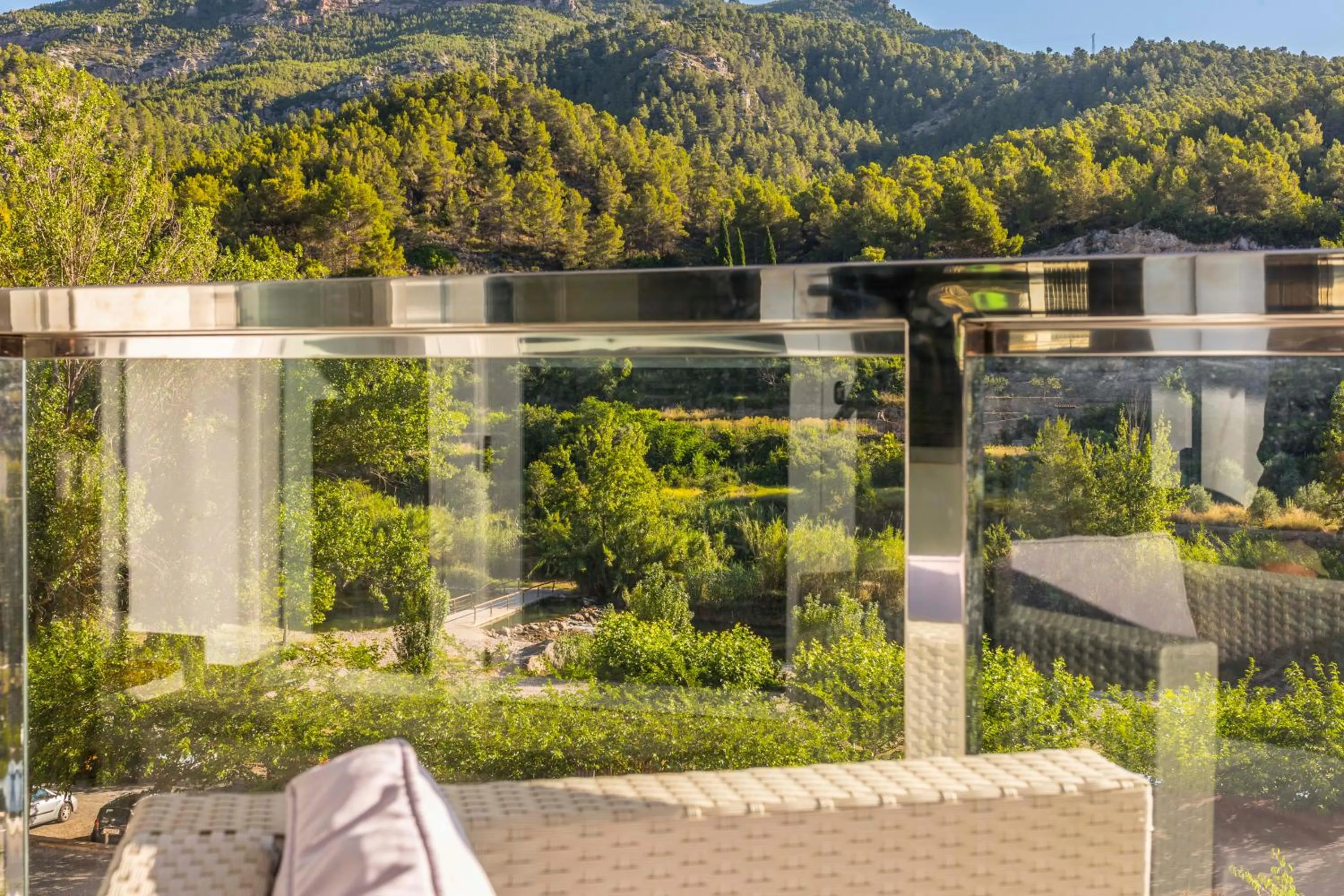 Garden view in Hotel Rosaleda del Mijares