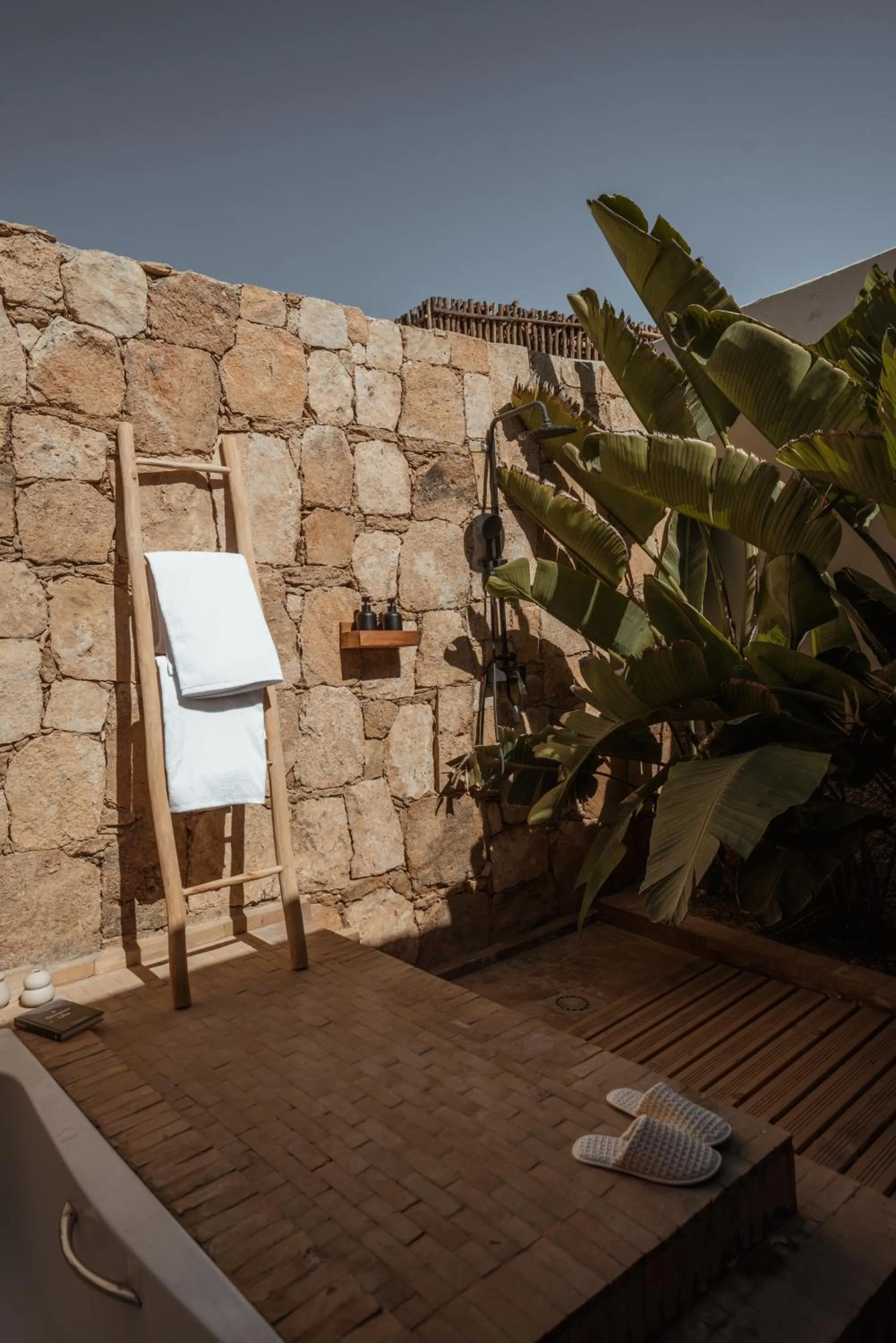 Shower in Caravan Dakhla by Our Habitas