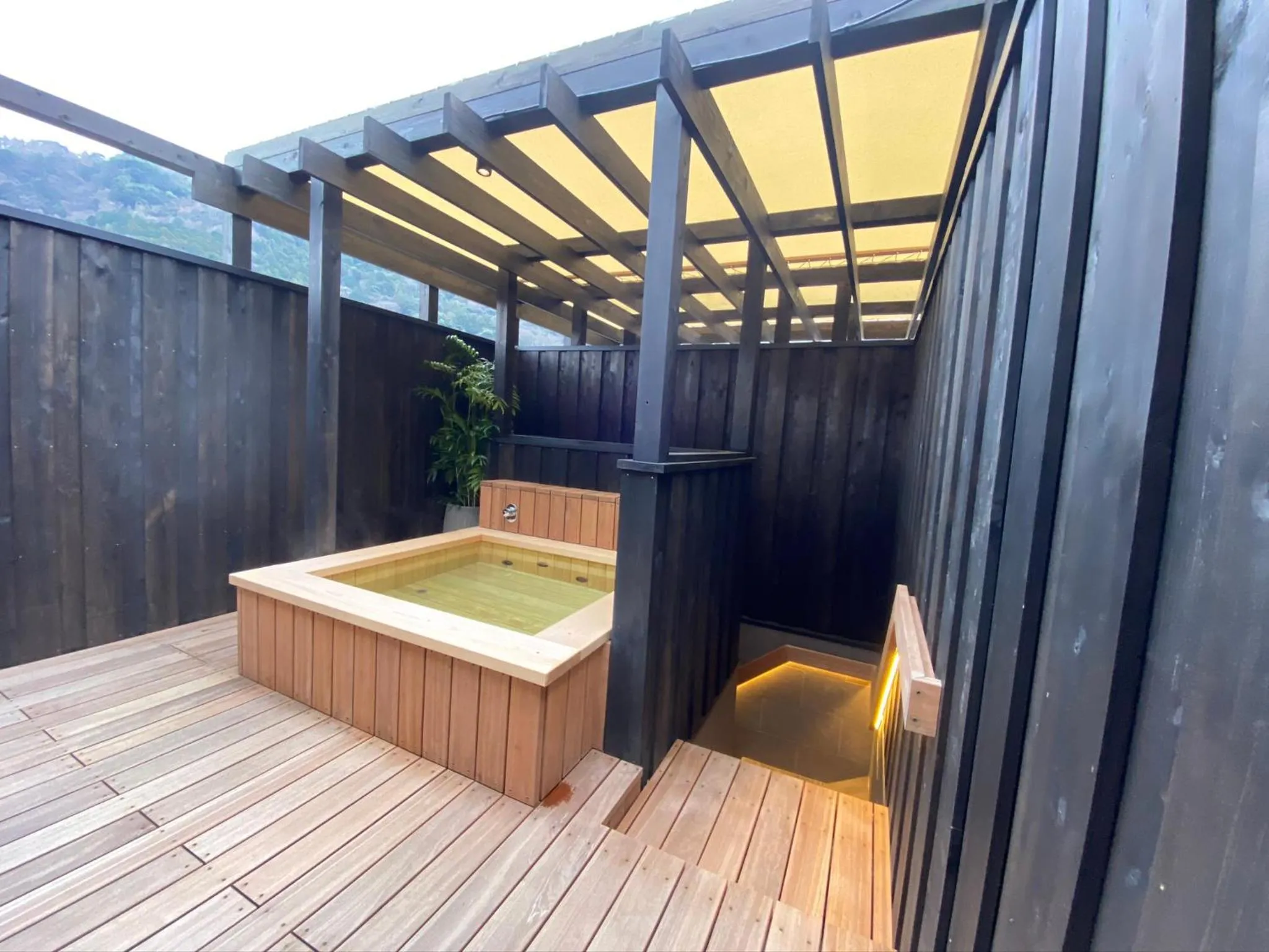 Open Air Bath in Hotel Zagakukan