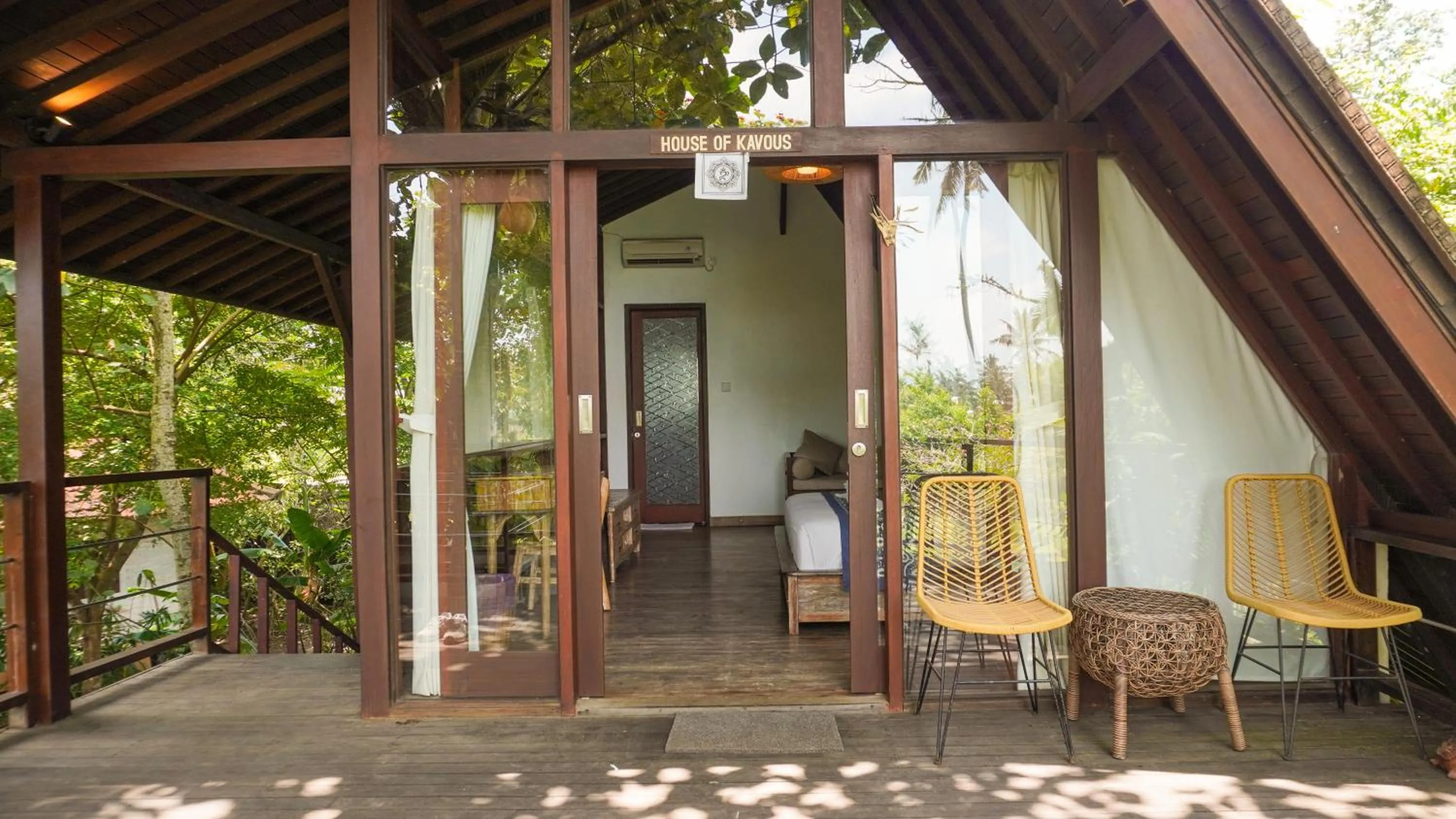 Bedroom in Green Tree House Villa Ubud