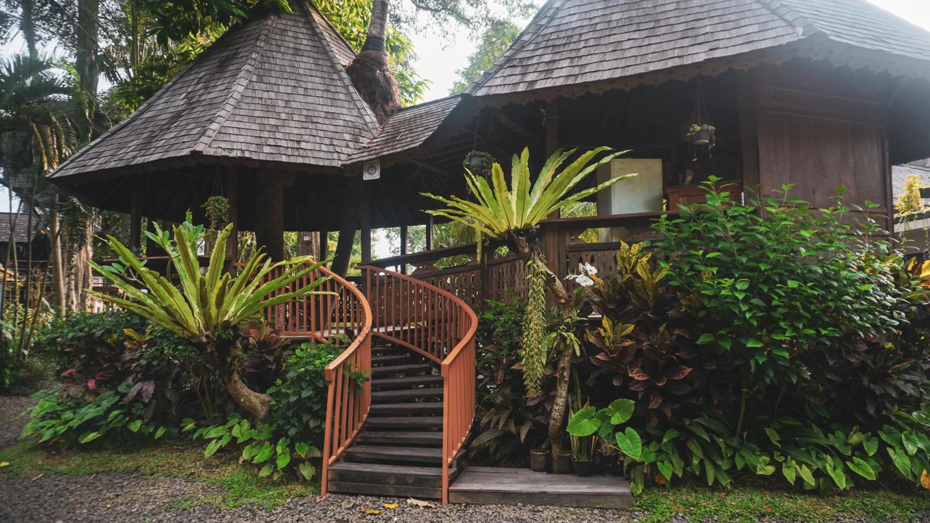 Property building in Green Tree House Villa Ubud