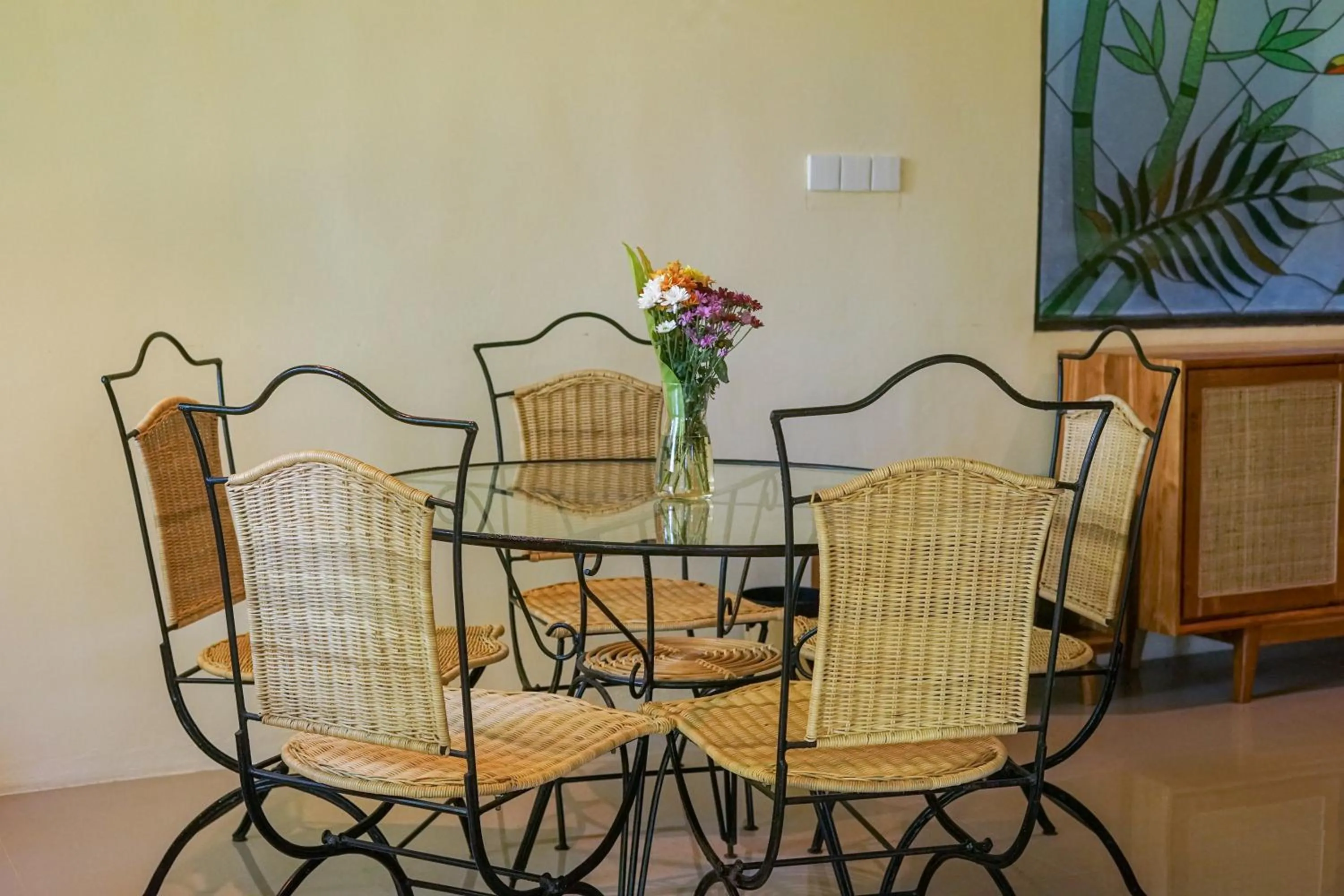 Seating area in Green Tree House Villa Ubud
