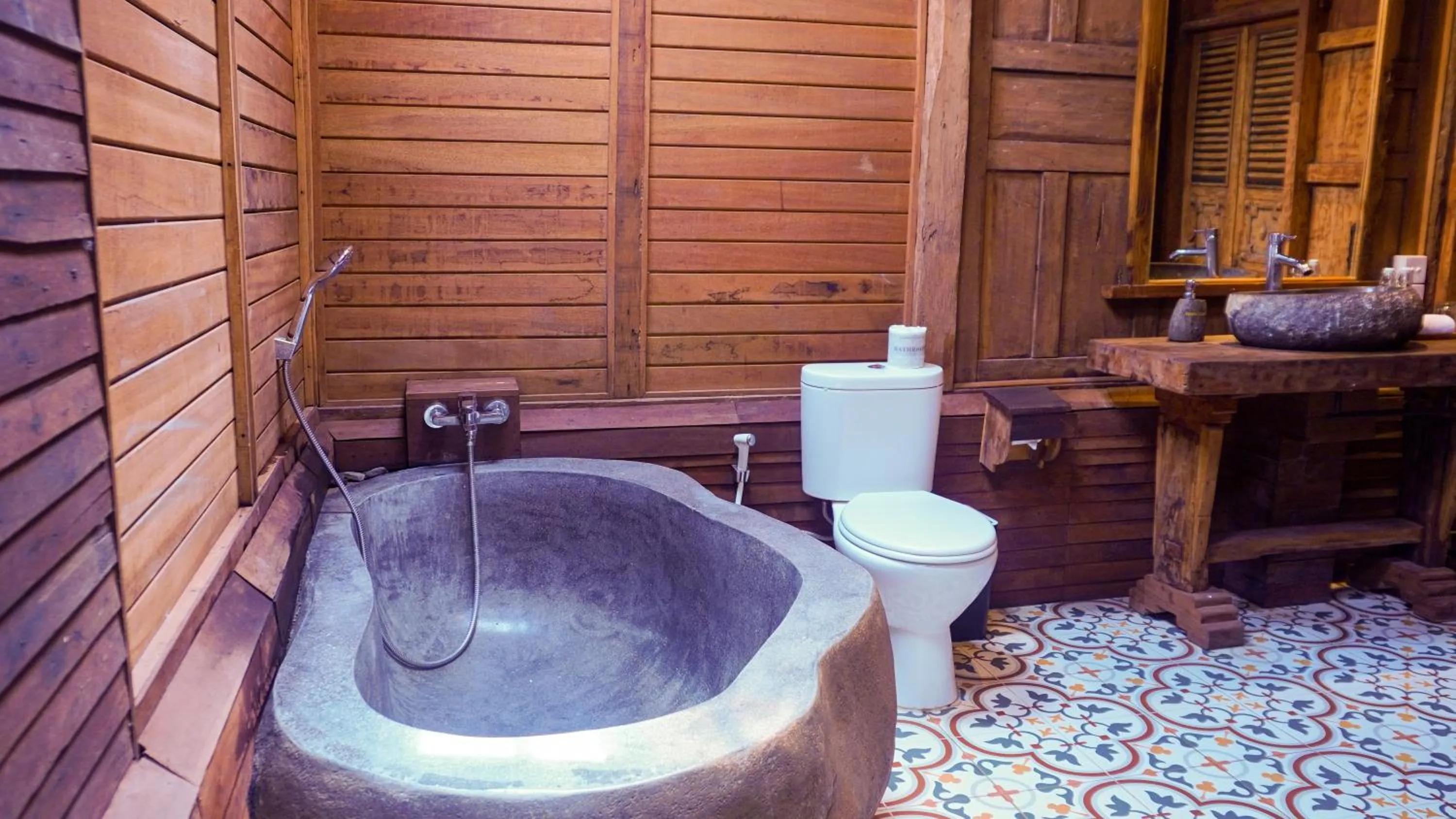 Bathroom in Green Tree House Villa Ubud