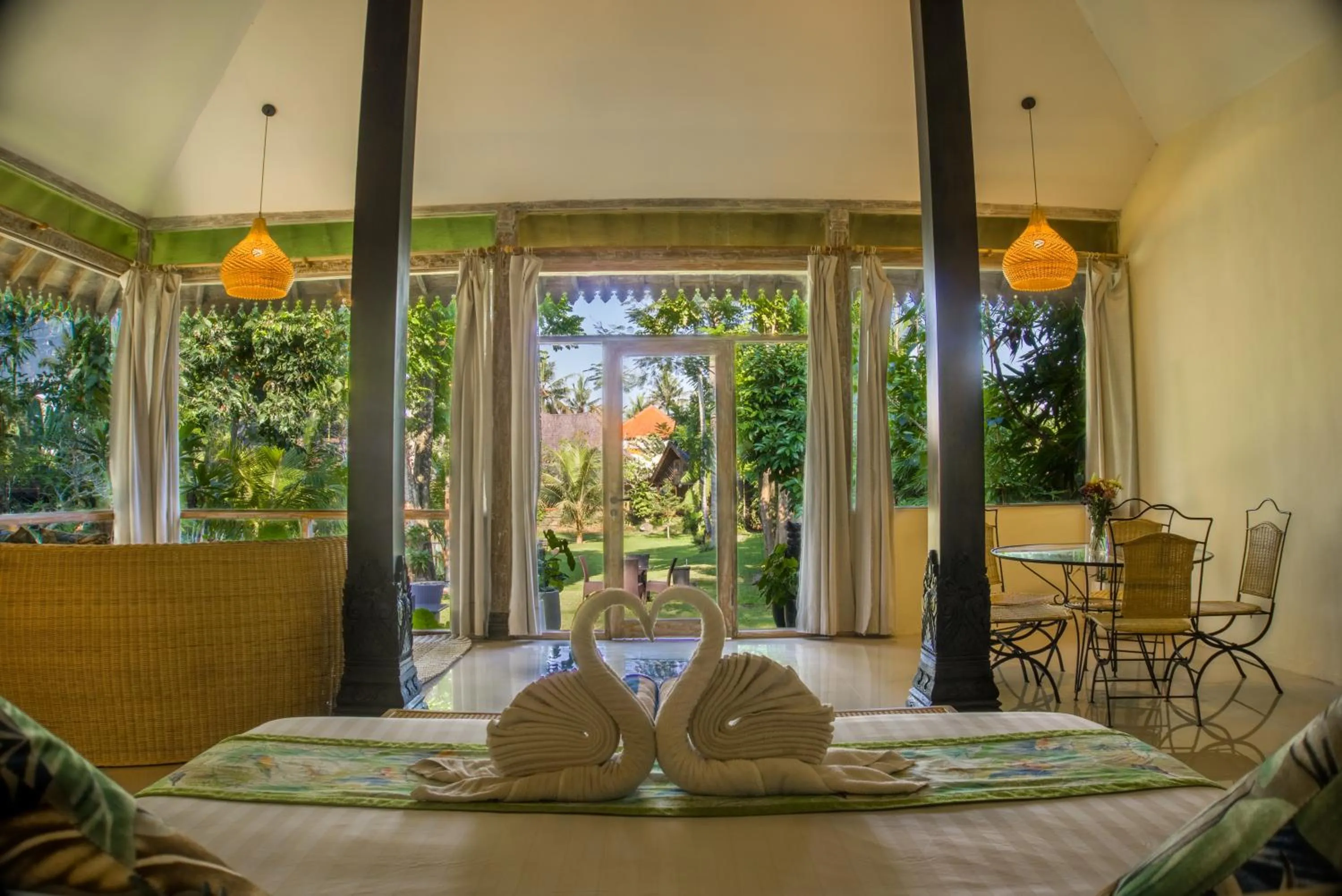 Bedroom in Green Tree House Villa Ubud