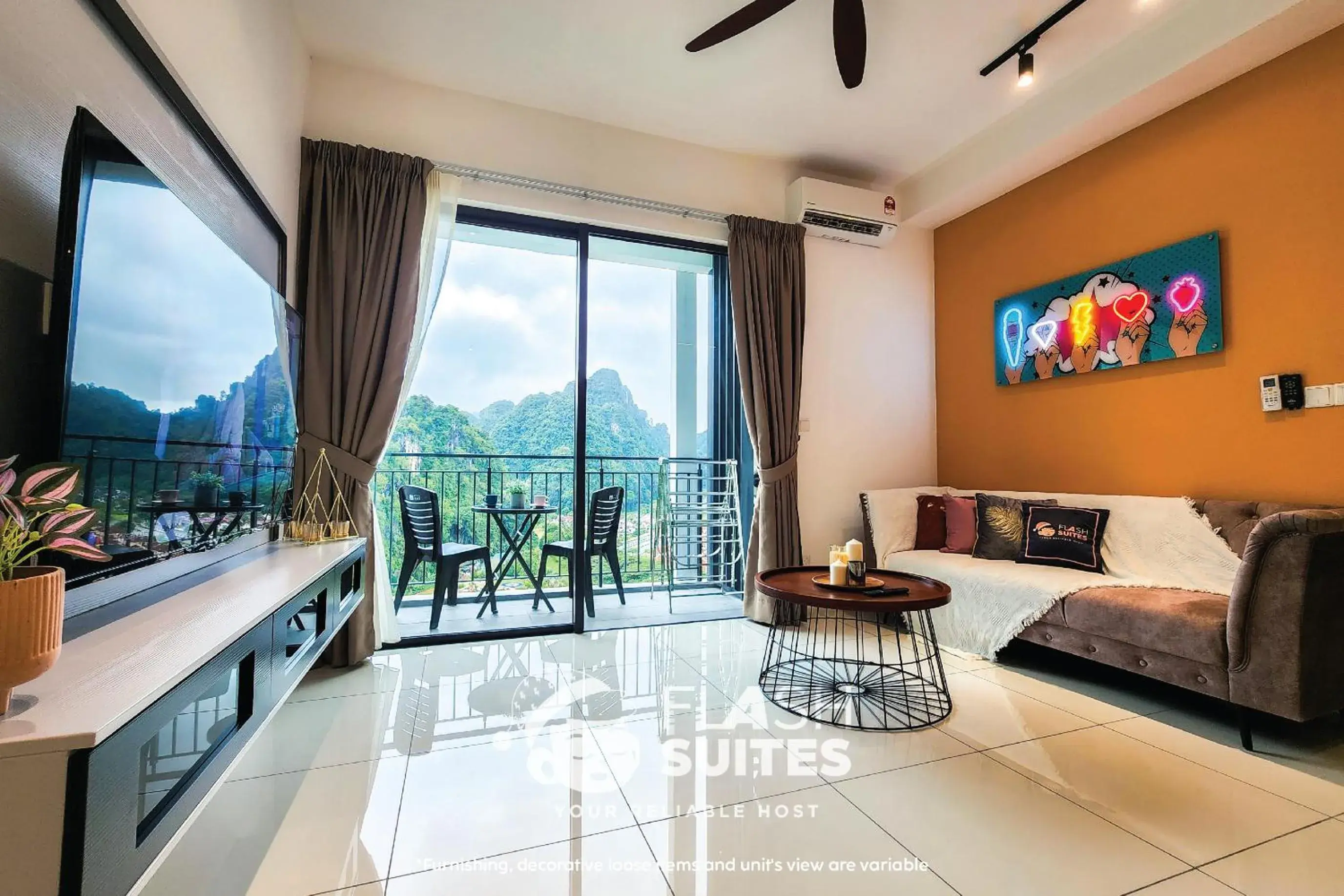 Premium Two-Bedroom Suite with Balcony in Onsen Premium Suites @ Tambun Ipoh Premium Two-Bedroom Suite with Balcony in Onsen Premium Suites @ Tambun Ipoh