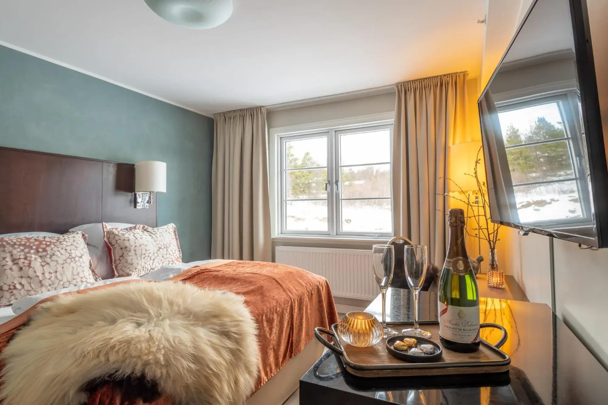 Double Room with Private Bathroom in Skåbu Fjellhotell Double Room with Private Bathroom in Skåbu Fjellhotell